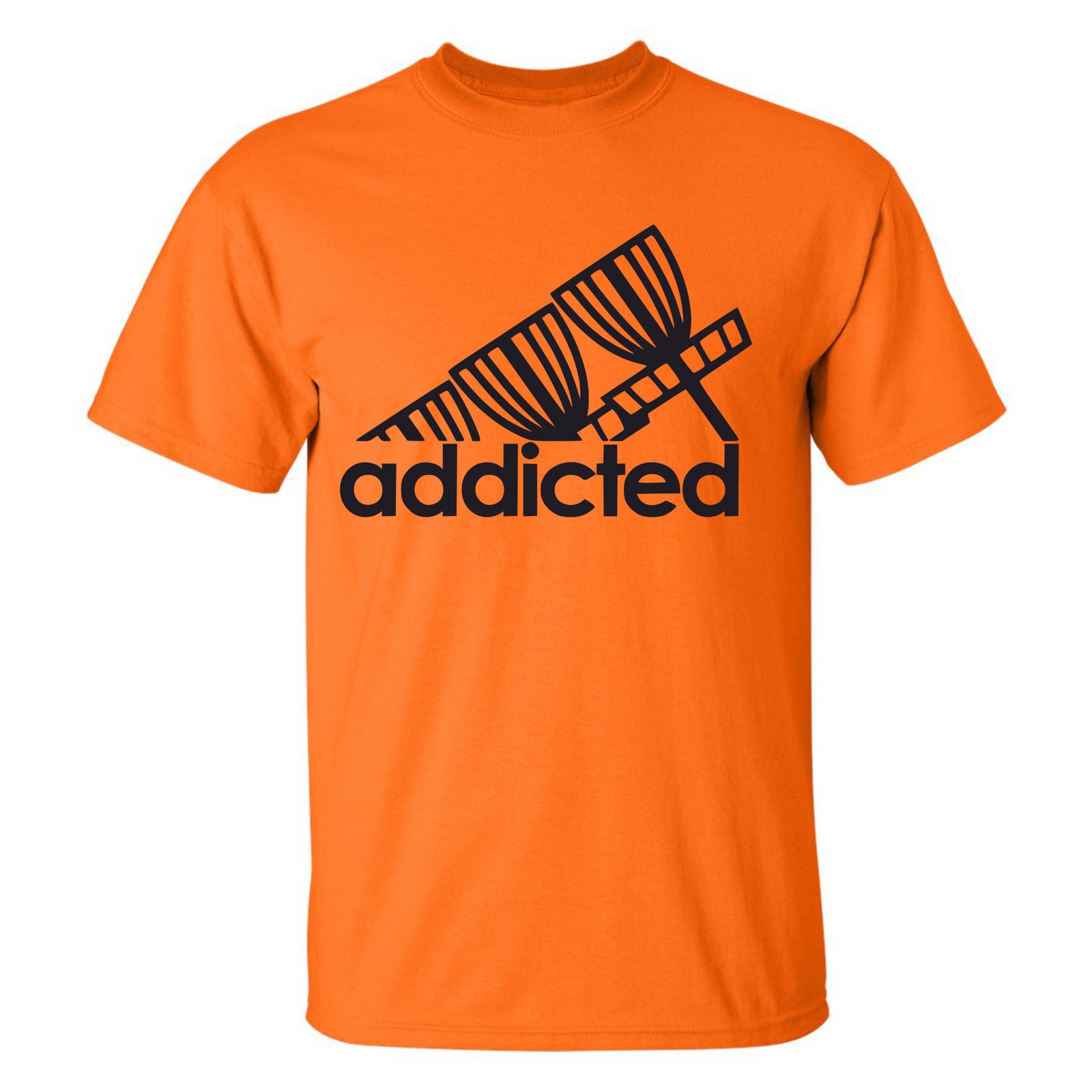 Gildan Disc Golf T Shirt ADDICTED Discgolfer Discgolfing Shirt Size US XL / EU 56 / 4 - 19 Thumbnail