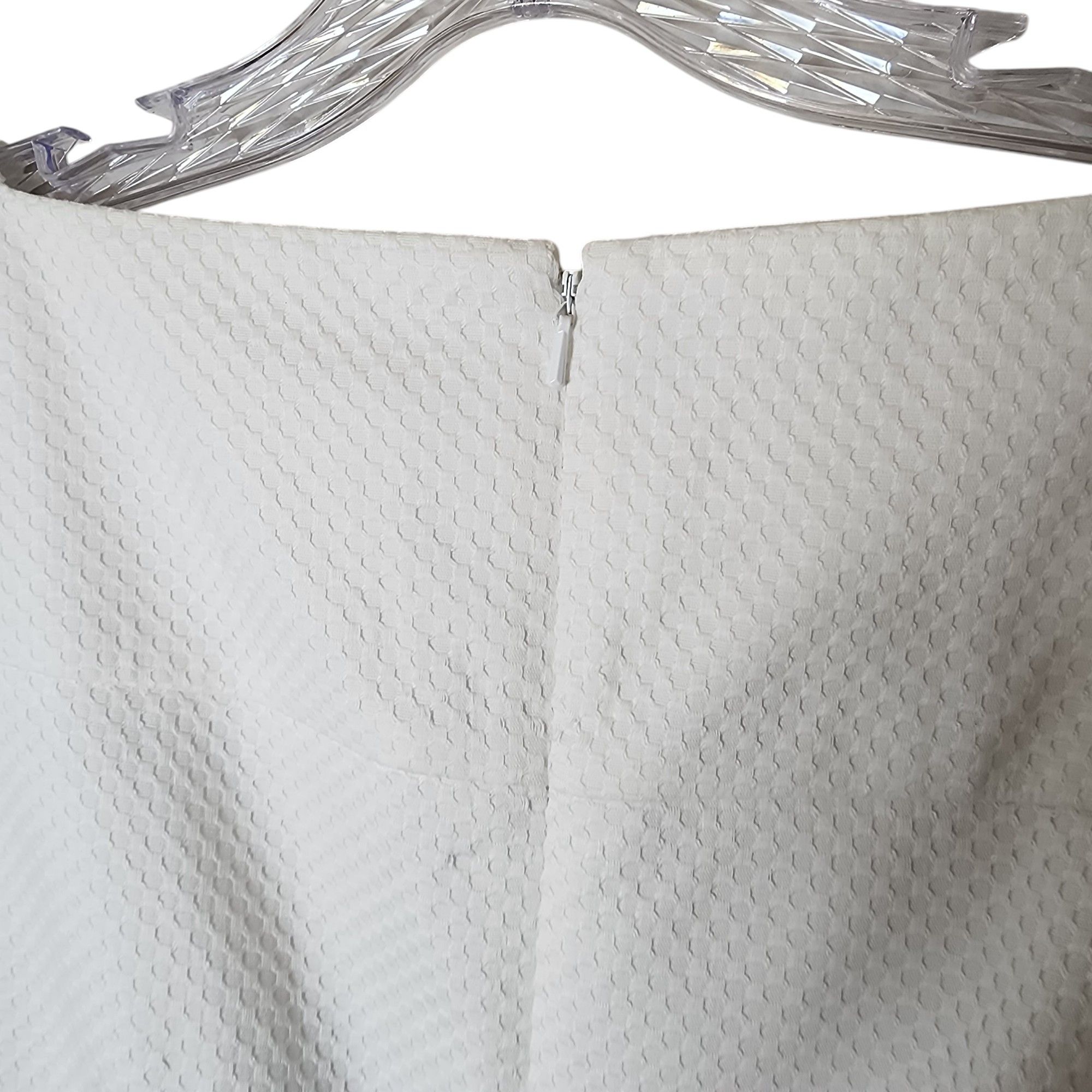 Tory Burch White Textured NWT Cotton Blend Sheath Dress Size XL / US 12-14 / IT 48-50 - 6 Thumbnail