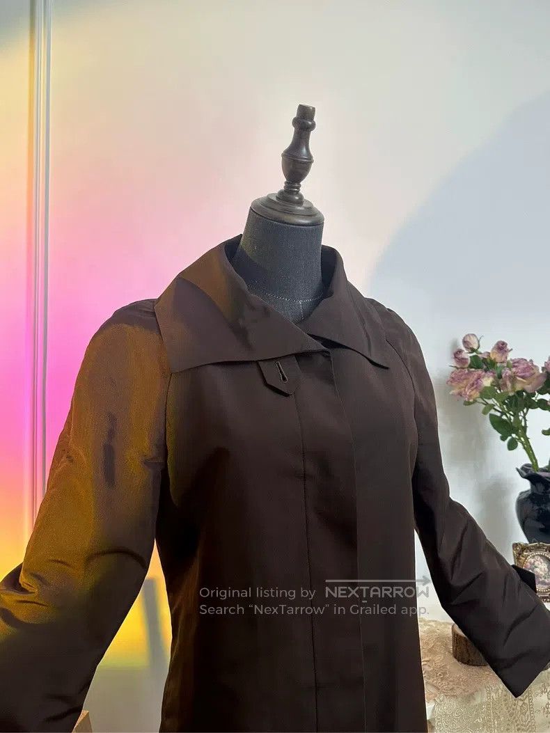 Hermes Hermes 1997FW vintage silk hidden-button mid-length trench Size S / US 4 / IT 40 - 5 Thumbnail