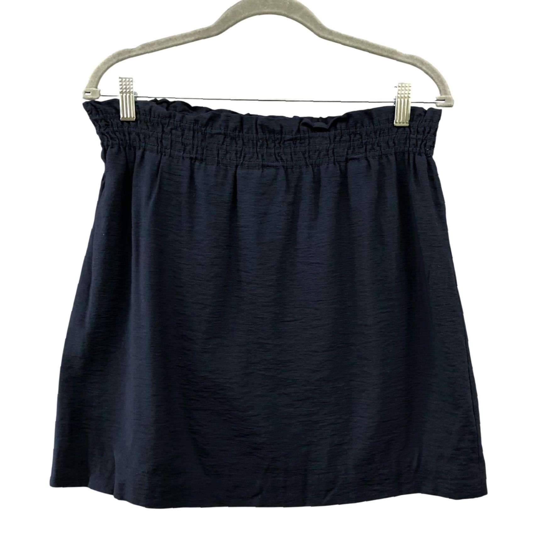 J.Crew VINTAGE J. Crew Mini Skirt Womens Size 10 Casual Formal Party Workwear Navy Blue Flowy Size 32" / US 10 / IT 46 - 2 Thumbnail