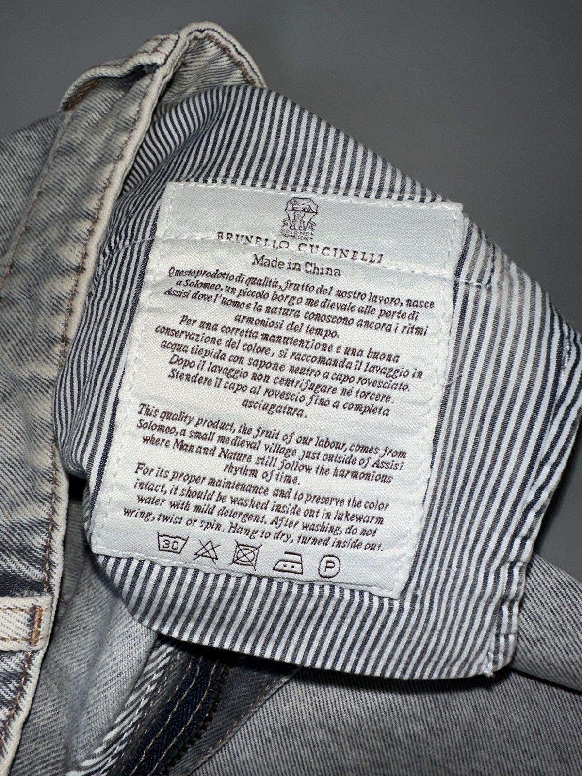 Brunello Cucinelli Brunello Cucinelli — Washed Denim Jeans Size 28" / US 6 / IT 42 - 11 Thumbnail