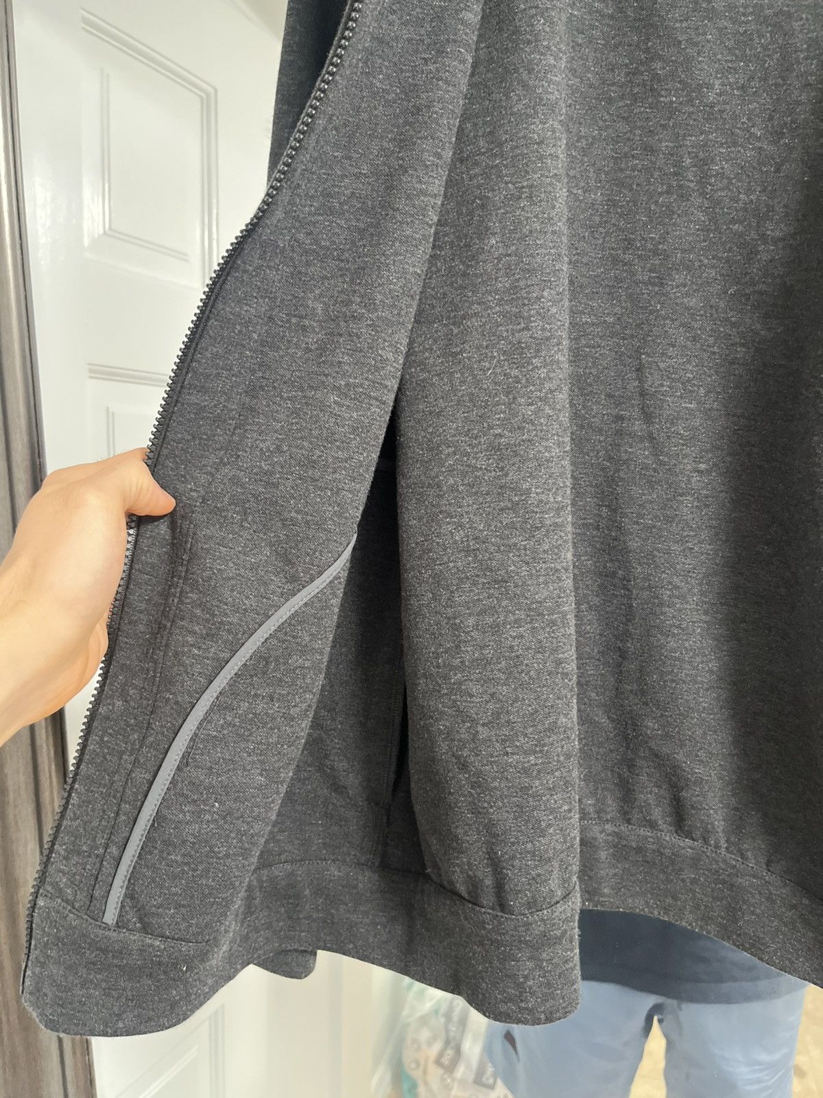 Brunello Cucinelli Grey Brunello Cucinelli zip-up hoodie pocket jacket Size US XS / EU 42 / 0 - 7 Thumbnail