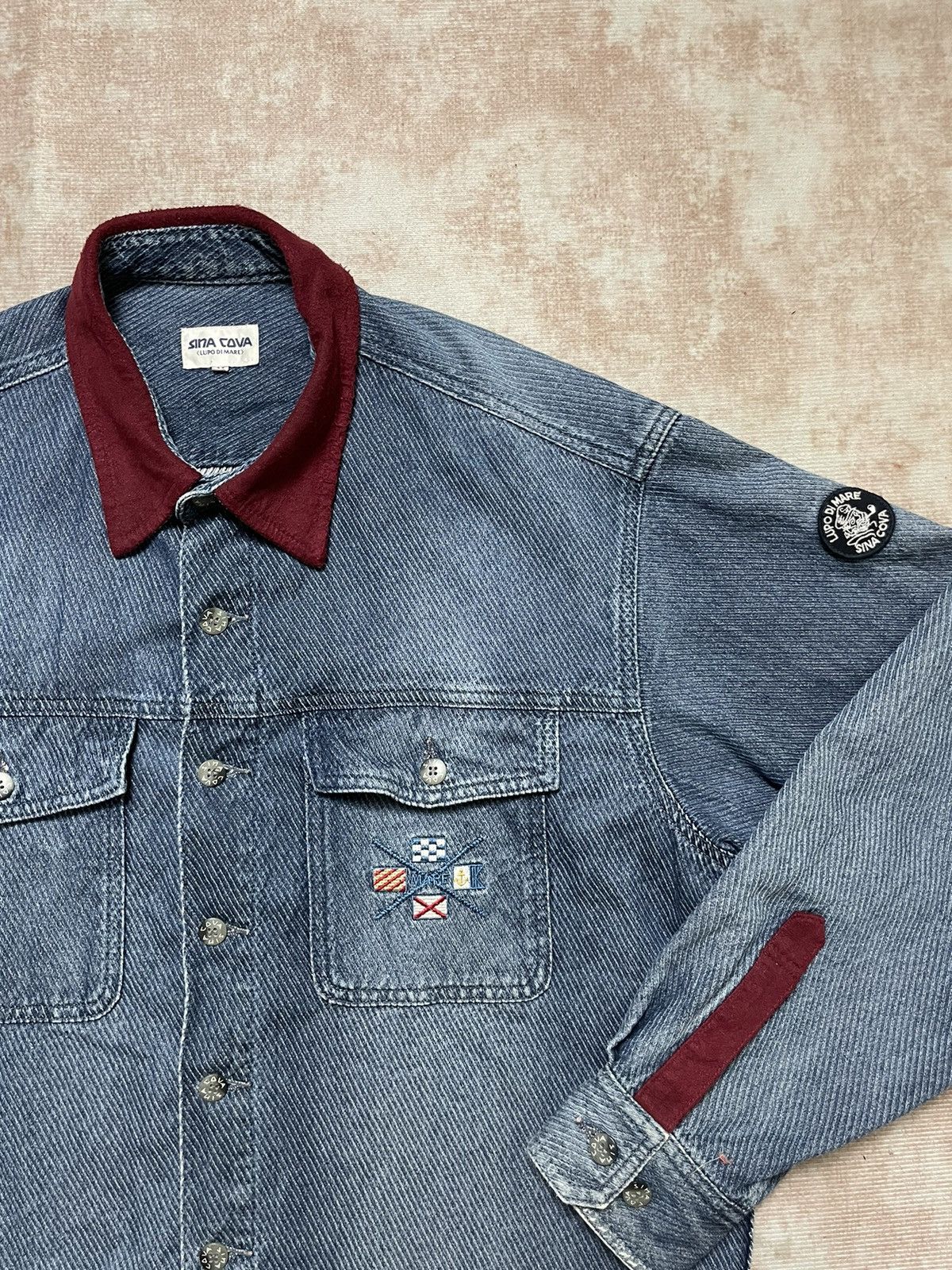 Designer × Japanese Brand Sina cova lupo di mare denim button up Size US XL / EU 56 / 4 - 3 Thumbnail