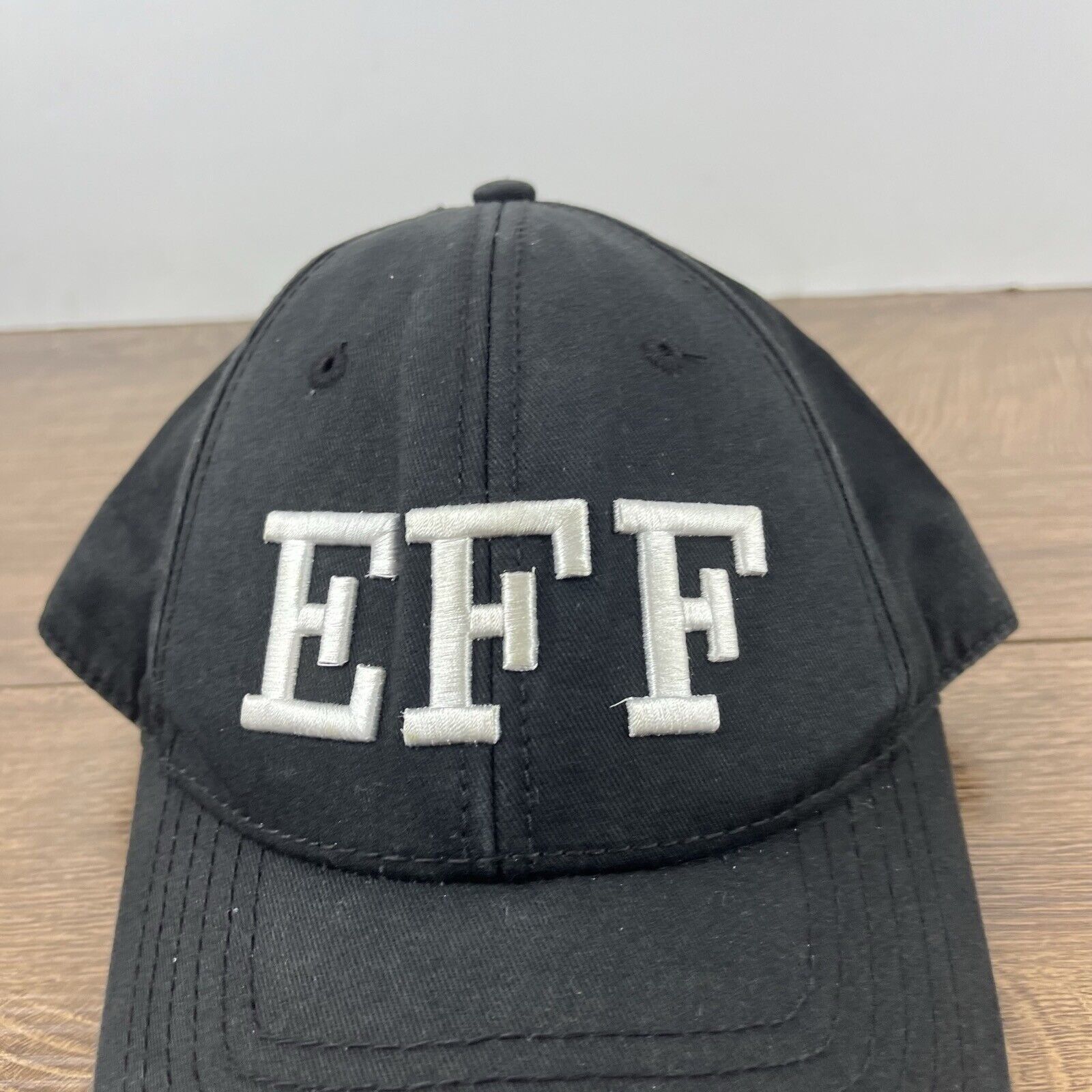 Other EFF Hat EFF Baseball Hat Black Cap Adjustable Hat Black Adul Size ONE SIZE - 7 Thumbnail