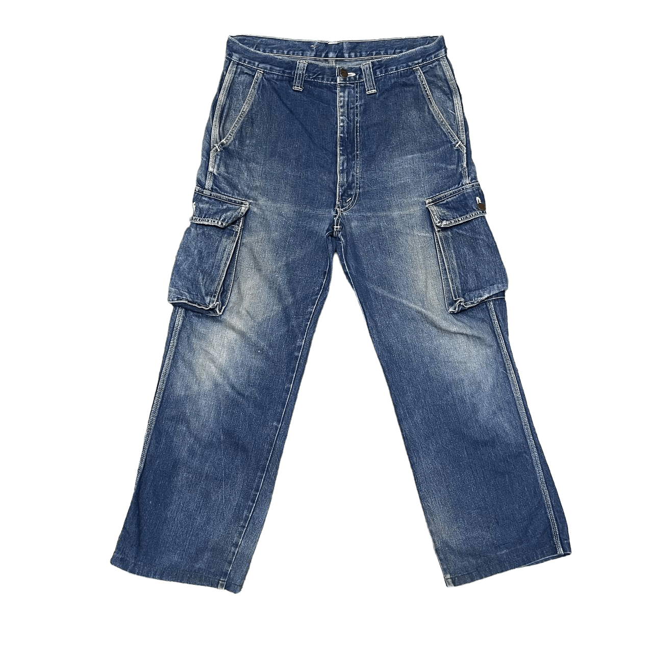 Big John Vintage Big John Cargo Denim Jeans Size US 33 - 1 Thumbnail