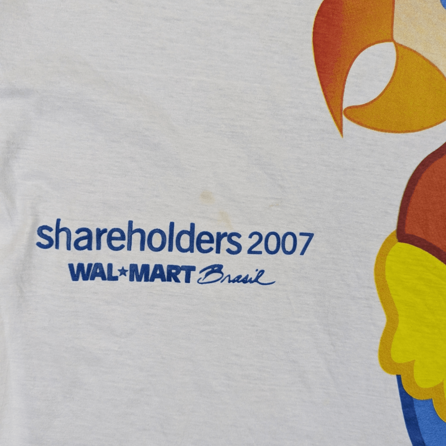 Vintage × Walmart WAL-MART 2007 Shareholder Brasil T Shirt Size US L / EU 52-54 / 3 - 7 Thumbnail
