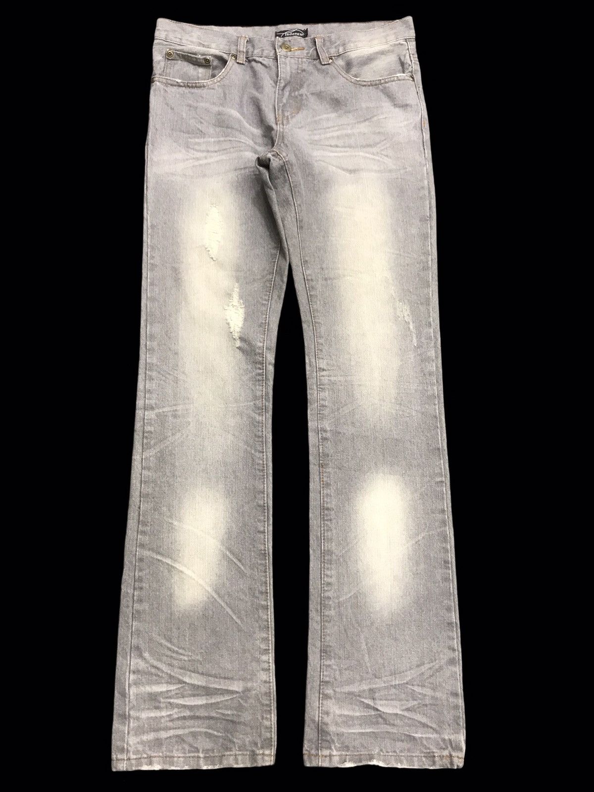 Japanese Brand 💥FLARE💥ARCHIVAL indecent Flare Distressed Denim F197 Size US 32 / EU 48 - 1 Thumbnail