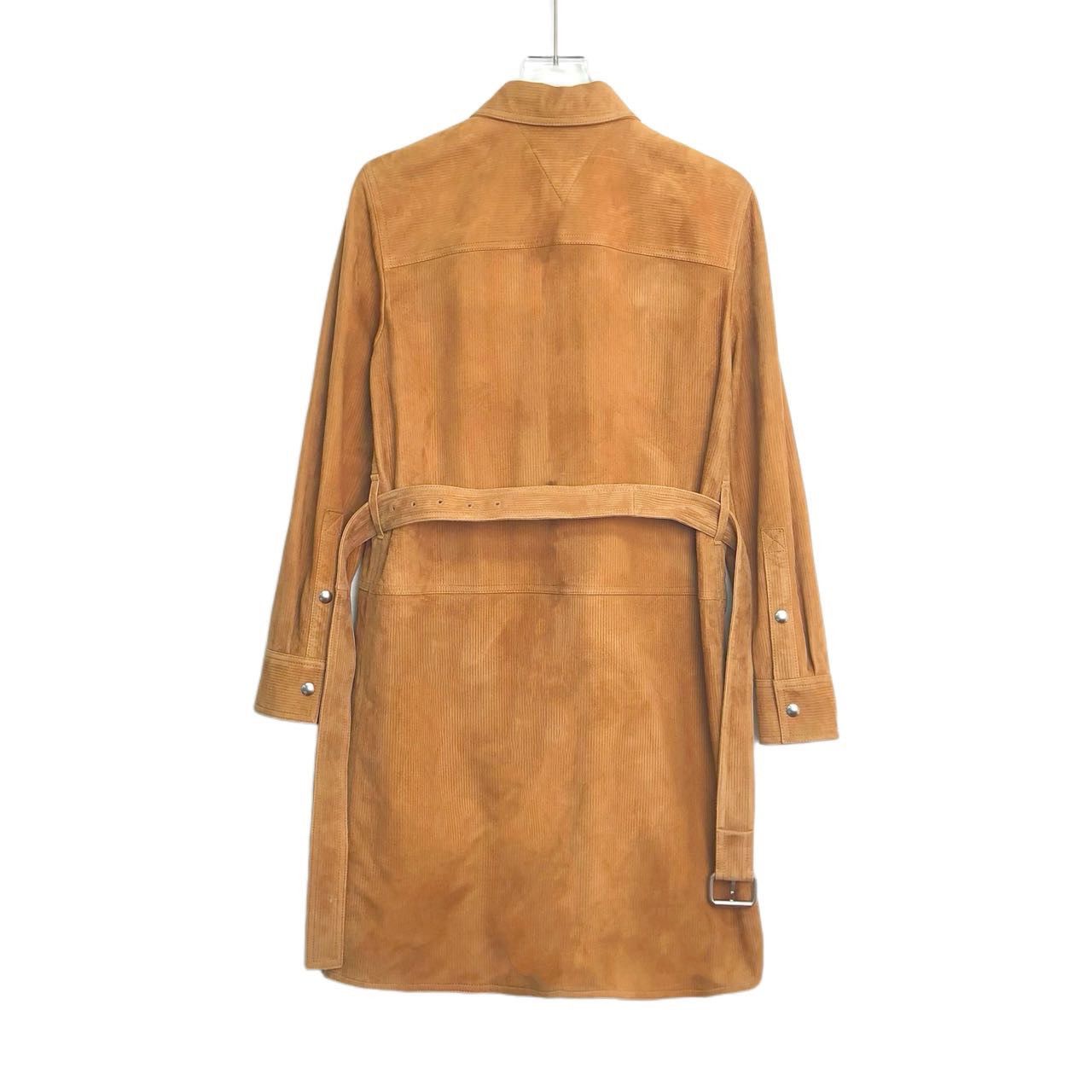 Bottega Veneta Bottega Veneta Solid Color Corduroy Long Sleeve Dress K26WX Size S / US 4 / IT 40 - 2 Thumbnail