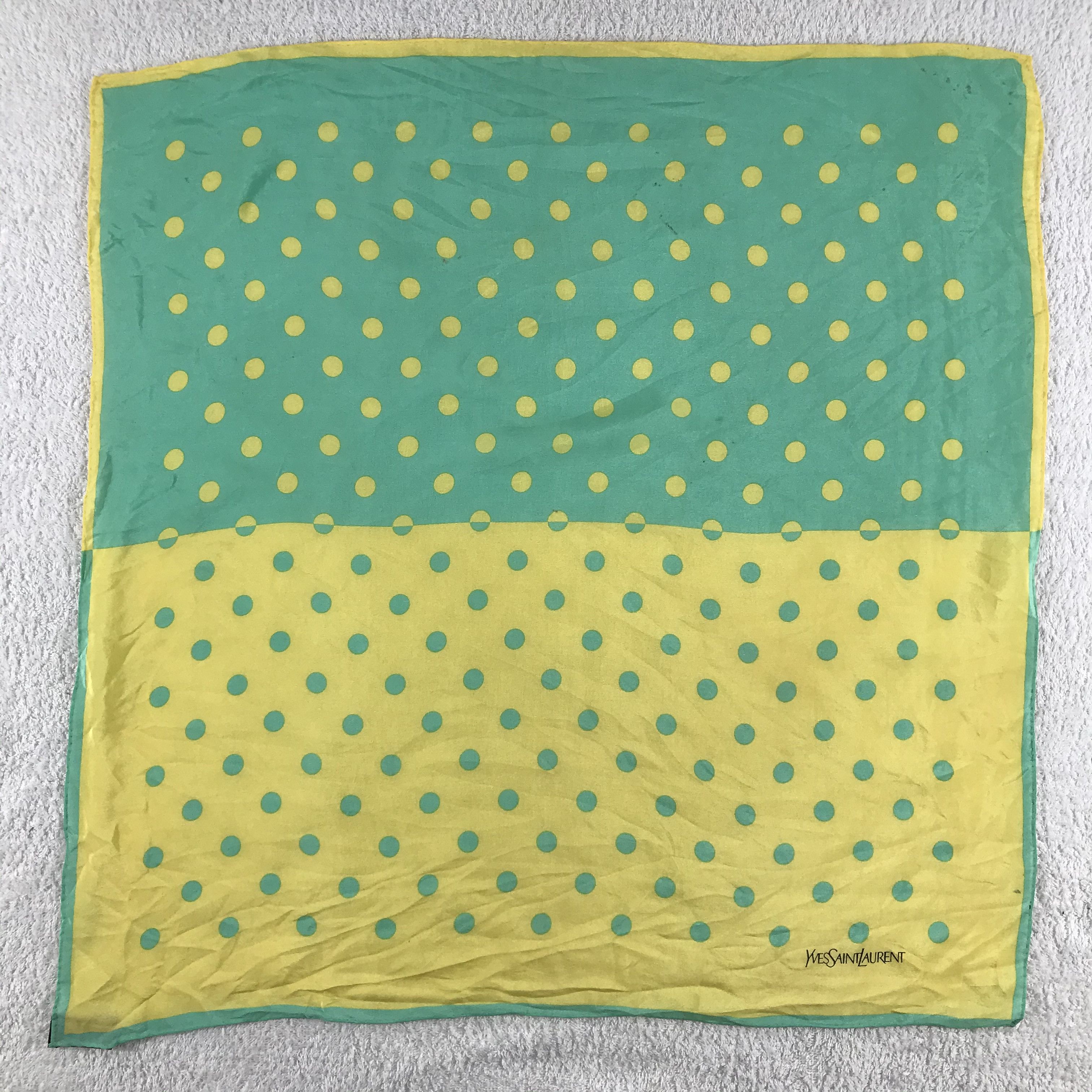 Vintage × Yves Saint Laurent Yves Saint Laurent Bandana / Handkerchief /Neckerchief -S176 Size ONE SIZE - 1 Thumbnail
