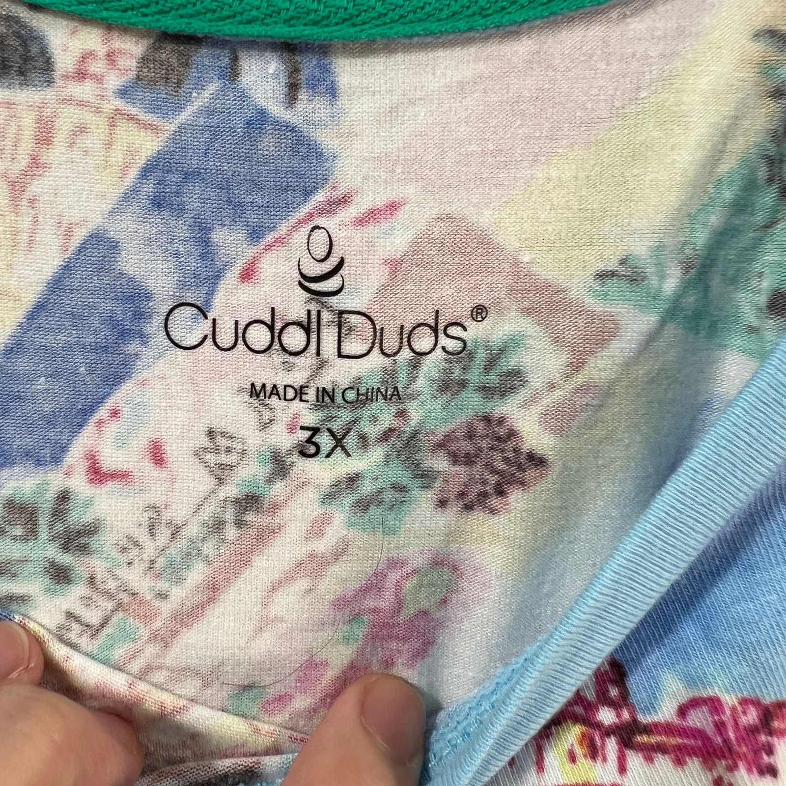 Other Cuddl Duds Womens Top Cotton Core Raglan LightBlue Size 3X Size 3XL / US 20-22 - 7 Thumbnail