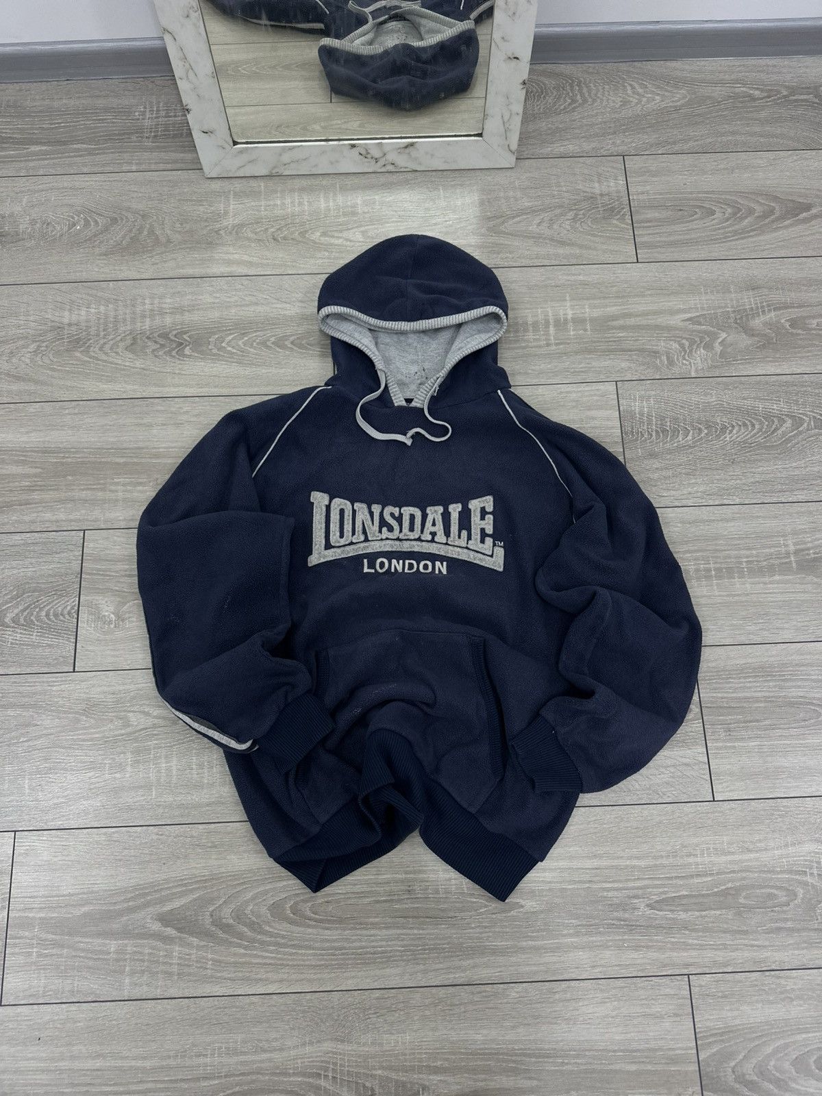 Lonsdale Lonsdale Vintage Casual Teddy Hoodie 90s Size US L / EU 52-54 / 3 - 3 Thumbnail