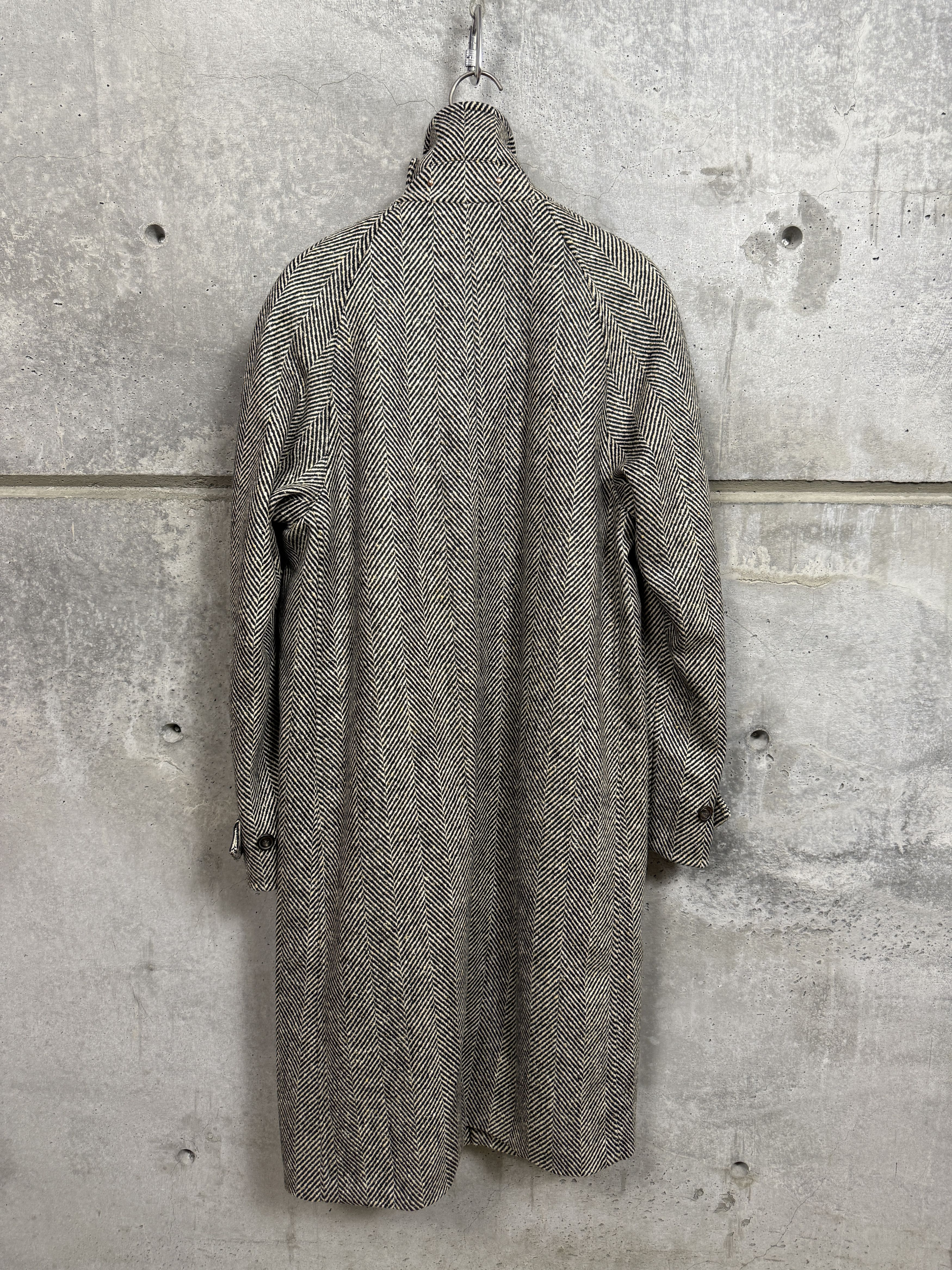 Private White Permanent Style Donegal Tweed Overcoat