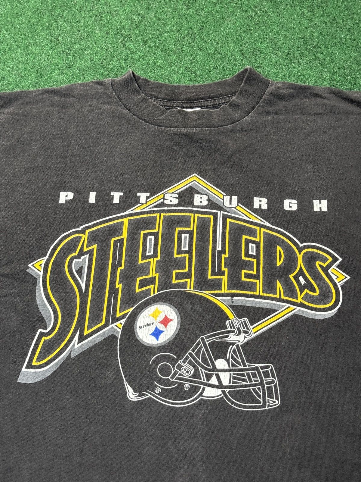 Logo 7 Vintage 90s Pittsburgh Steelers Logo 7 Faded XL T Shirt Size US XL / EU 56 / 4 - 2 Thumbnail