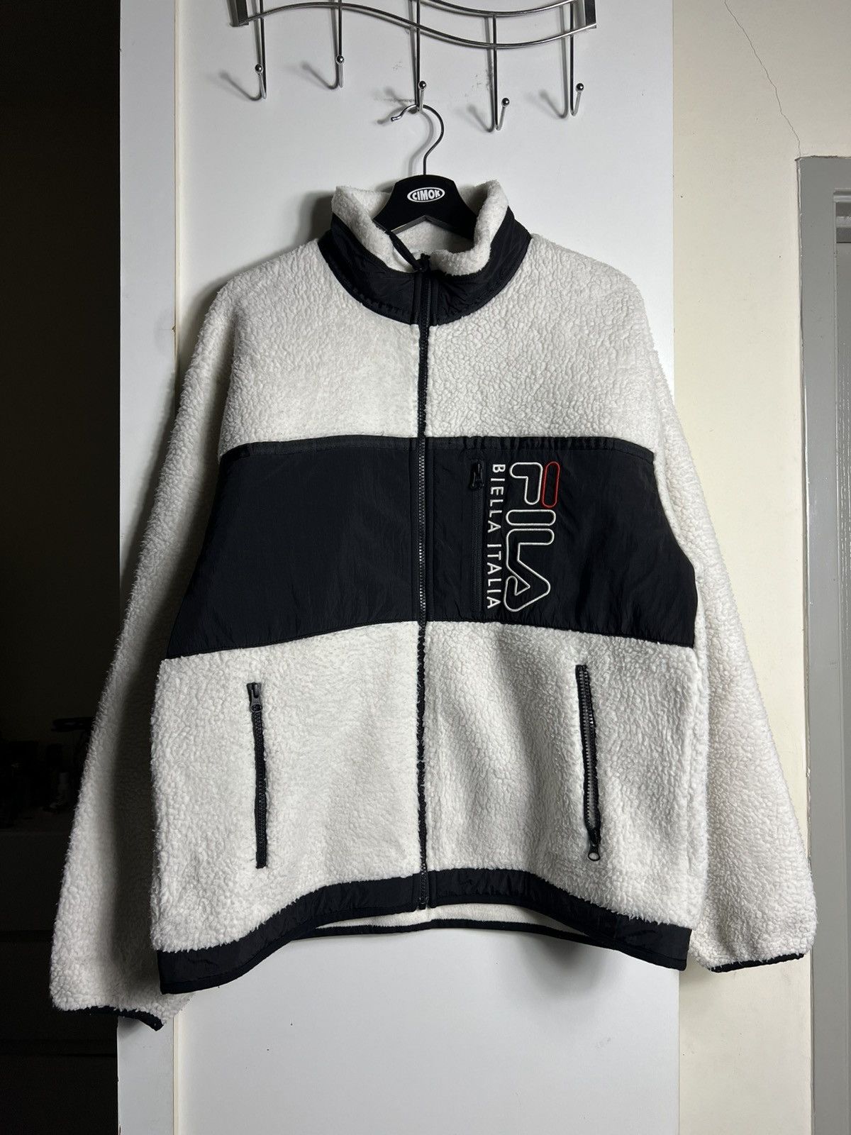 Fila × Vintage Vintage Fila Fleece Sherpa Jacket Size US XL / EU 56 / 4 - 1 Thumbnail