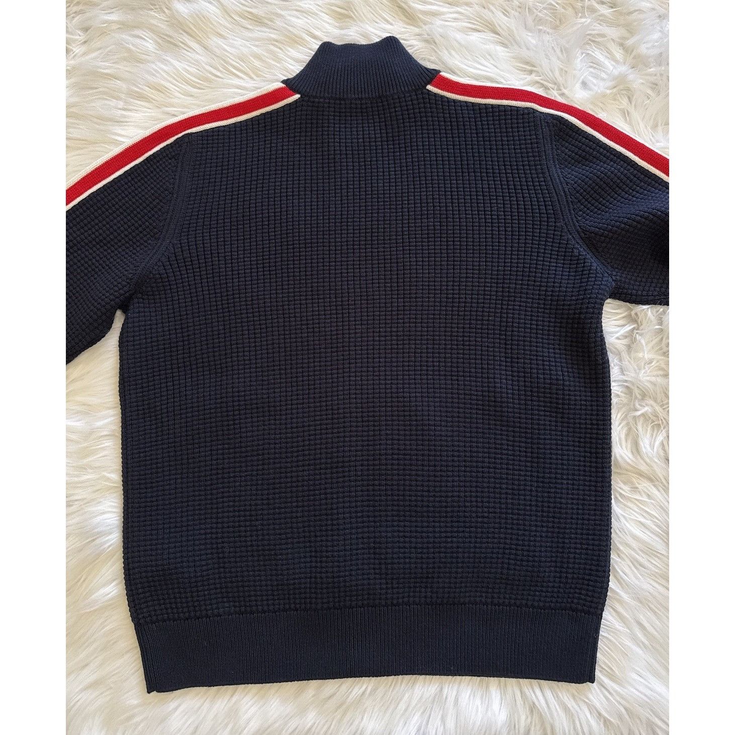 Moncler × Palm Angels Moncler x Palm Angels Ribbed Track Jacket Full Zip Navy Blue Size US XL / EU 56 / 4 - 11 Thumbnail
