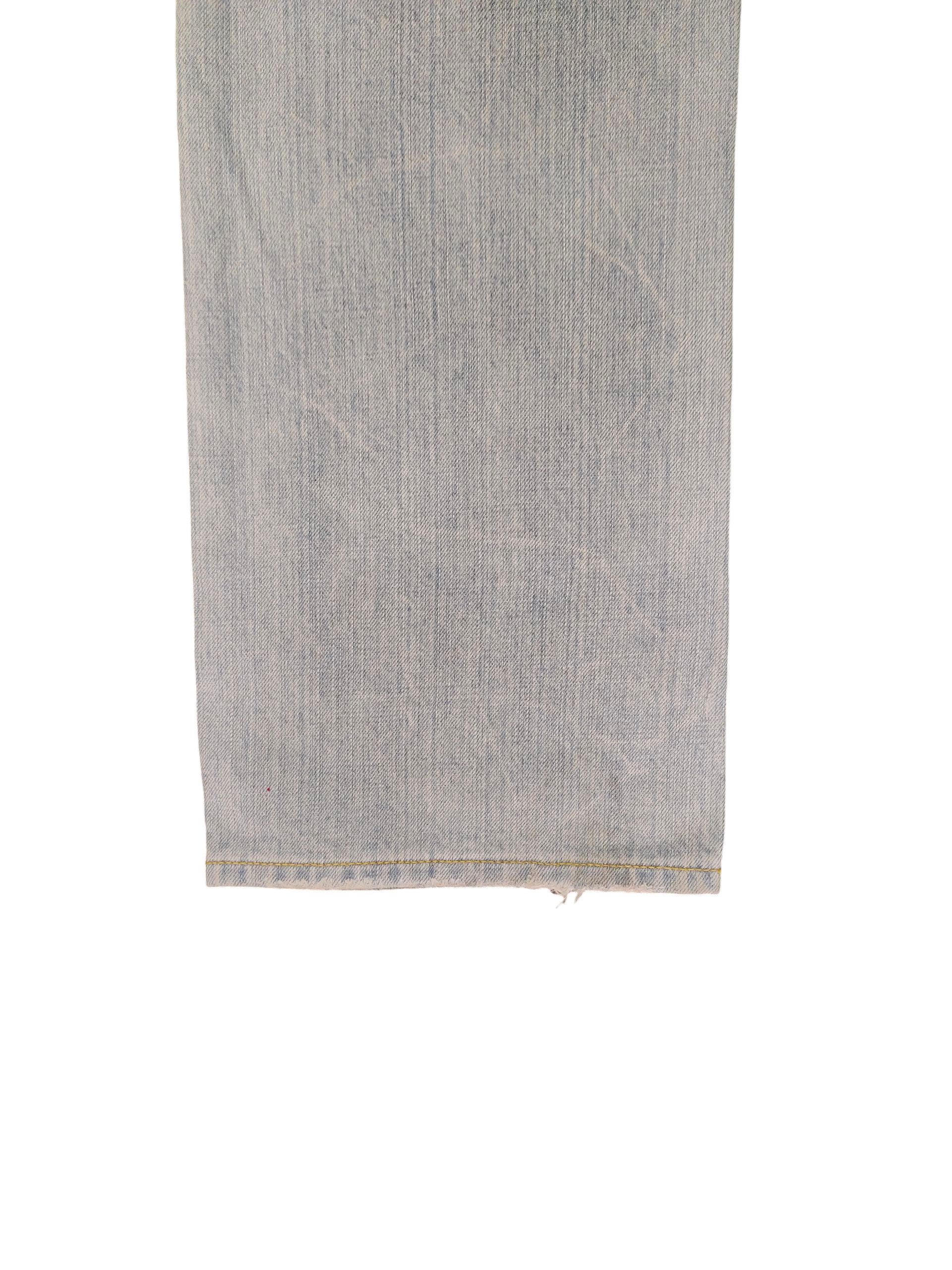 Hysteric Glamour × Undercover Japanese Brand CL Printed Distress Faded Denim Jeans Size US 31 - 7 Thumbnail