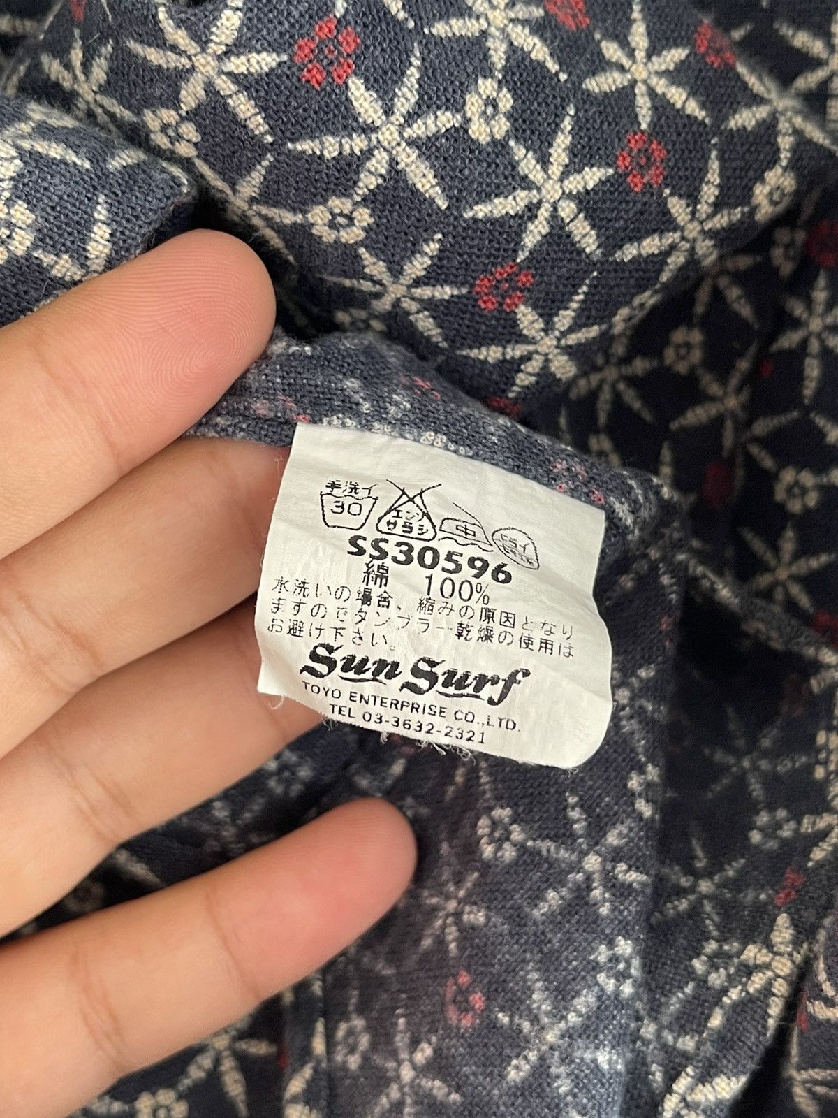 Sun Surf Sun Surf Indigo Dyed Button Shirt Size US L / EU 52-54 / 3 - 7 Thumbnail