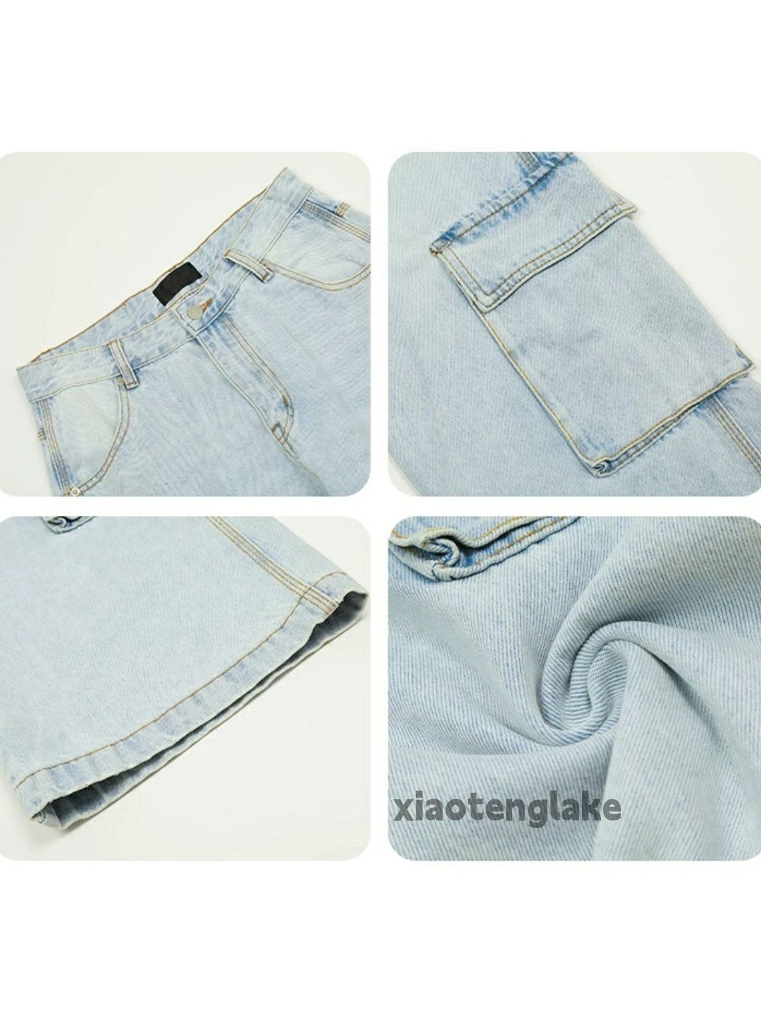 Jean × Vintage washed faded cleanfit yuppie y2k work cargo jeans Size US 32 / EU 48 - 4 Thumbnail