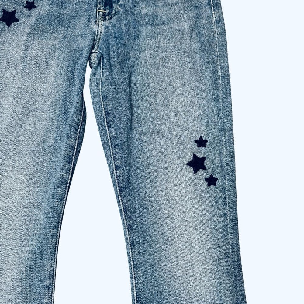 7 For All Mankind 7 For All Mankind Star Embroidered Ankle Skinny Jeans 27 Size 27" / US 4 / IT 40 - 9 Thumbnail