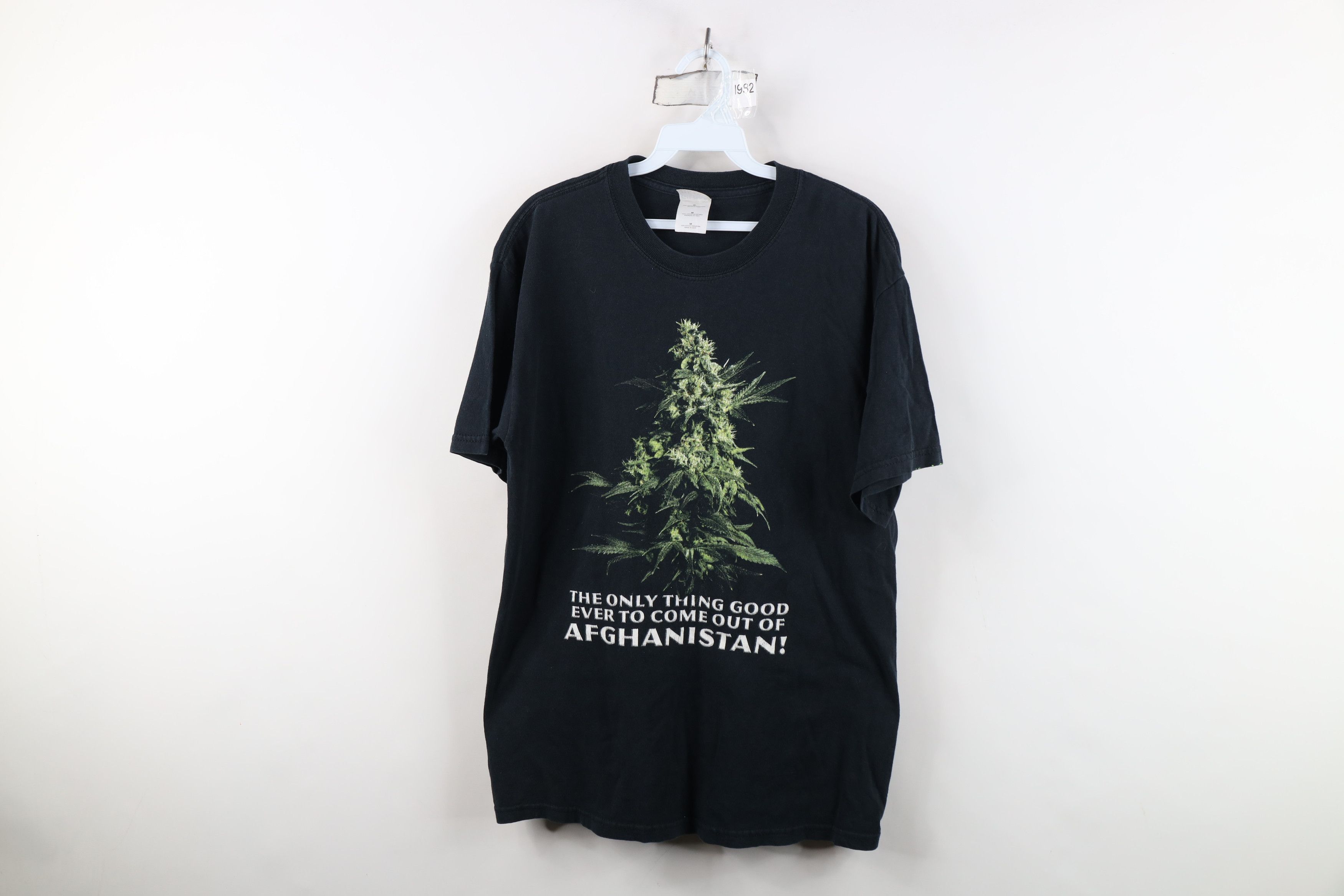 Vintage Vintage Streetwear Afghan Weed Marijuana Cannabis T-Shirt Size US M / EU 48-50 / 2 - 1 Thumbnail