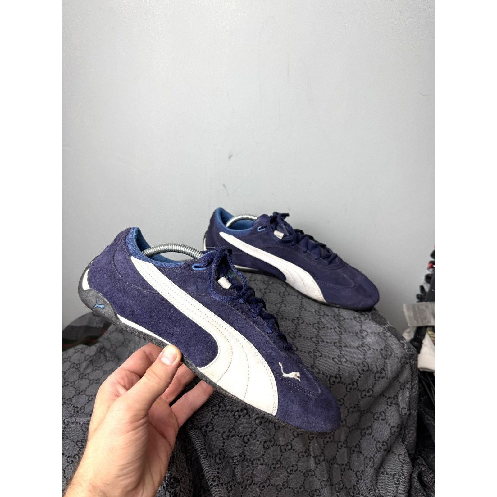 Puma Y2K Vintage Puma Speedcat Low Top Suede Trainers Sneakers Size US 10 / EU 43 - 9 Thumbnail