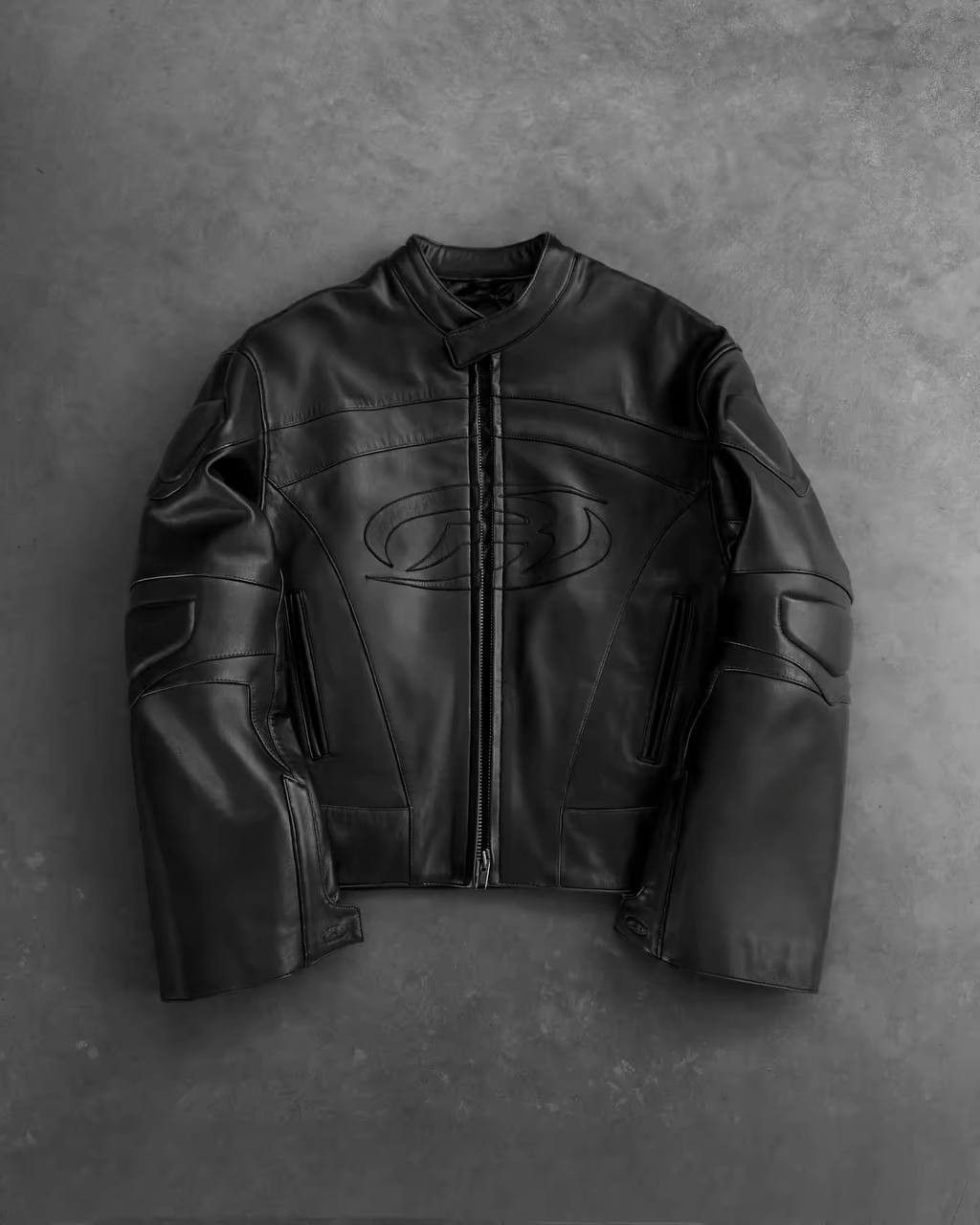 Japanese Brand × Vintage designer style moto jacket with zipper Size US L / EU 52-54 / 3 - 6 Thumbnail