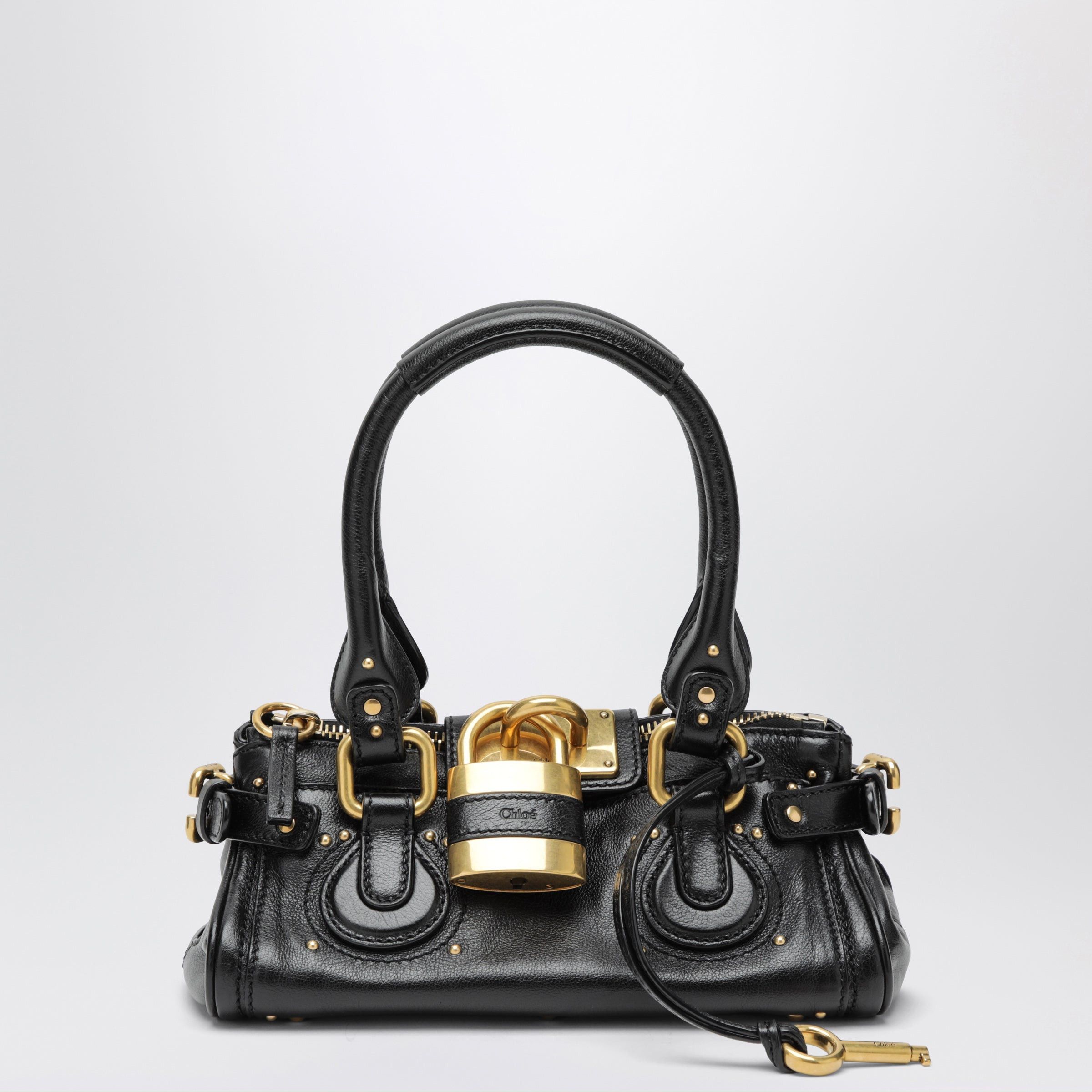 Chloe Chloe Small Black Paddington Leather Bag Size ONE SIZE - 1 Thumbnail