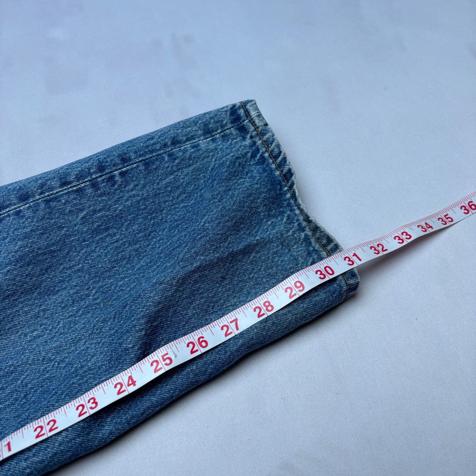 Levi's × Vintage VTG 90s Levi's 501 XX Made in USA Straight Leg Jeans 40x34 Size US 34 / EU 50 - 9 Thumbnail