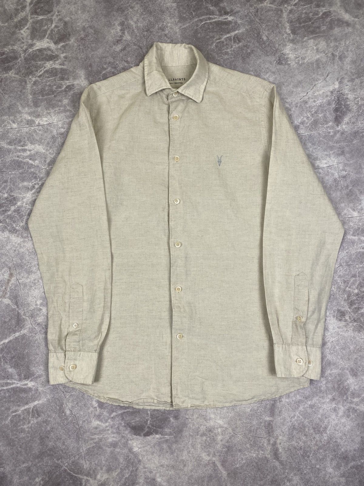 Allsaints AllSaints 100% Linen Button Shirt Size: S Old Money Style Size US S / EU 44-46 / 1 - 1 Thumbnail