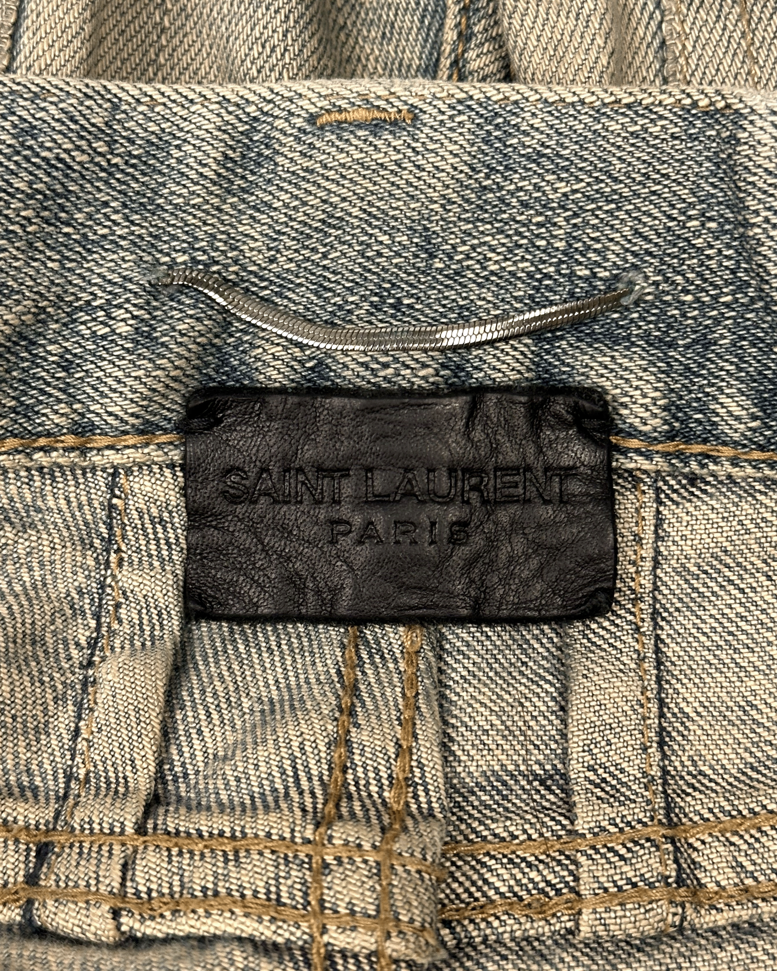 Saint Laurent Paris Mudwash Crash Denim