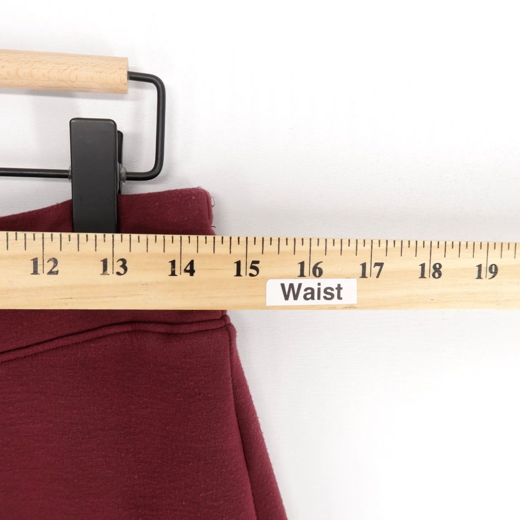 Spanx Spanx Womens Pants L Burgundy Wide Leg Drawstring Elastic Waist Casual Size 36" / US 14 / IT 50 - 5 Thumbnail