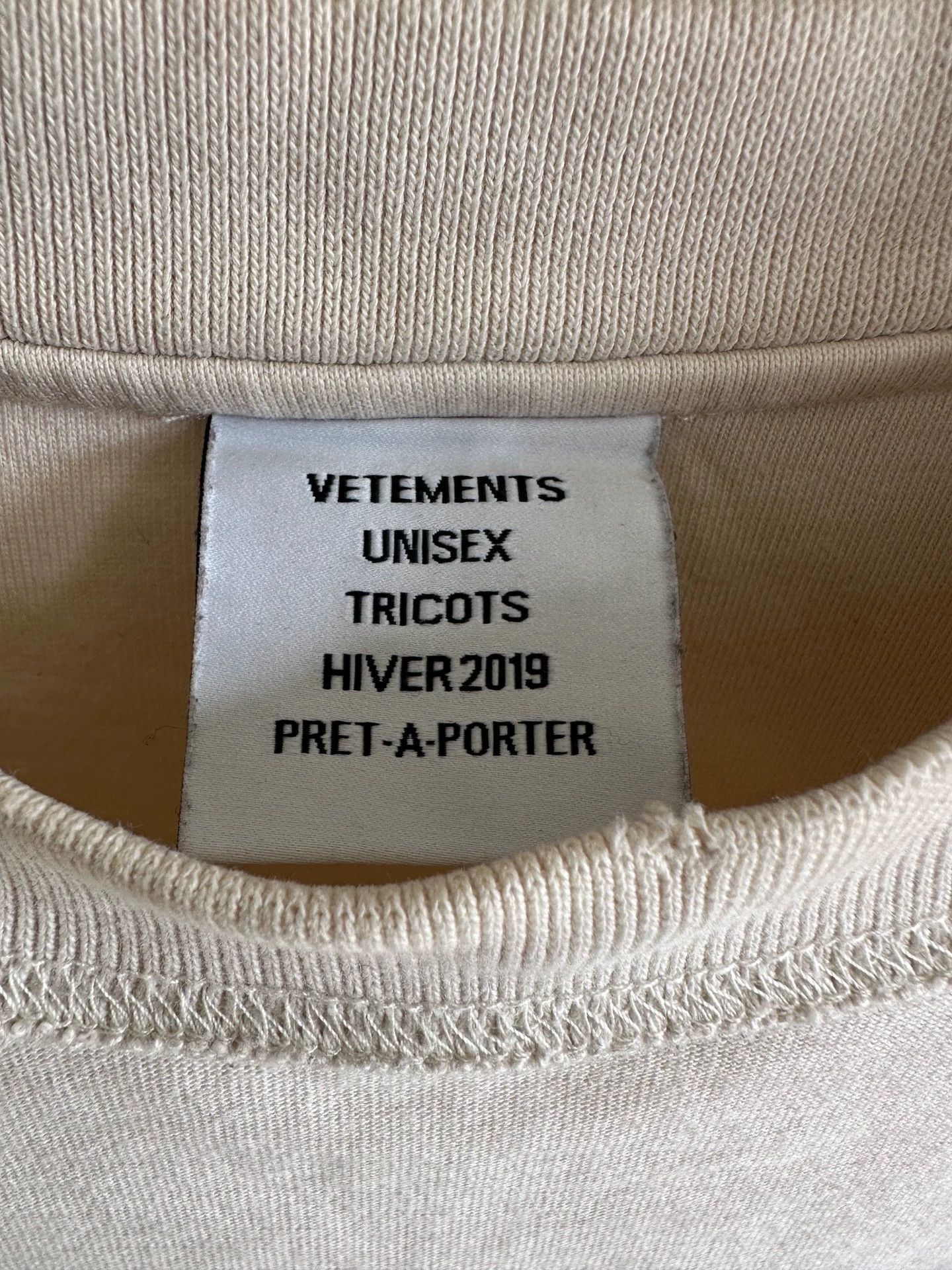 Vetements Vetements 2-Way Embroidered Slogan Washed TEE XS Size US XS / EU 42 / 0 - 5 Thumbnail