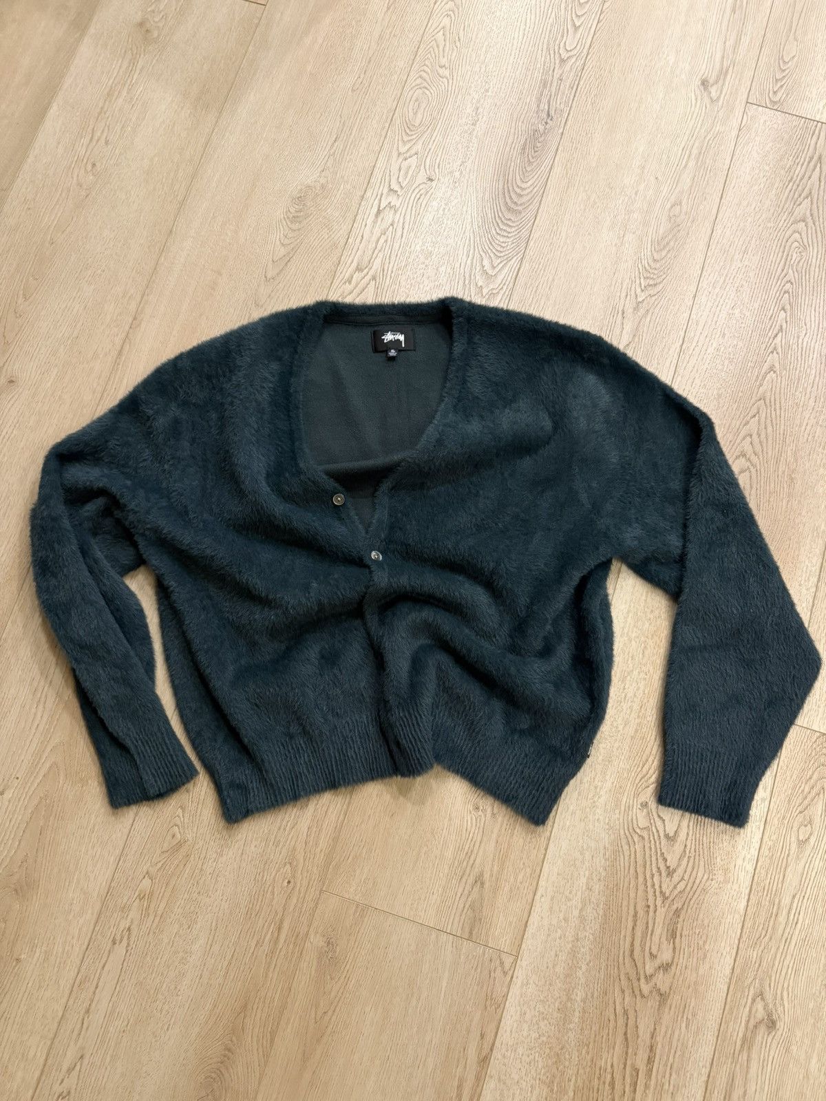 Stussy Fuzzy cardigan Size US XL / EU 56 / 4 - 1 Thumbnail
