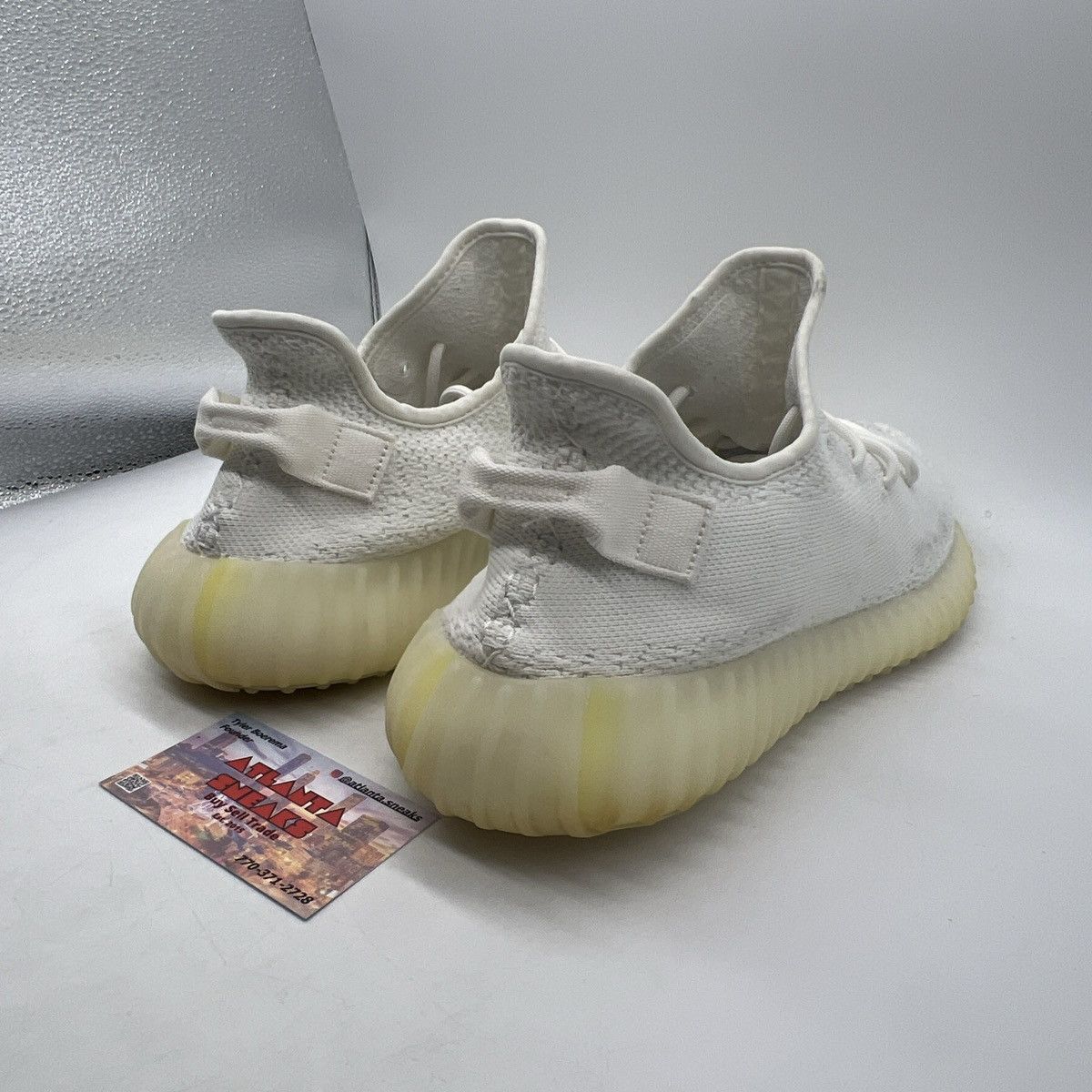 Adidas Yeezy boost 350 cream white triple white Size US 12 / EU 45 - 5 Thumbnail