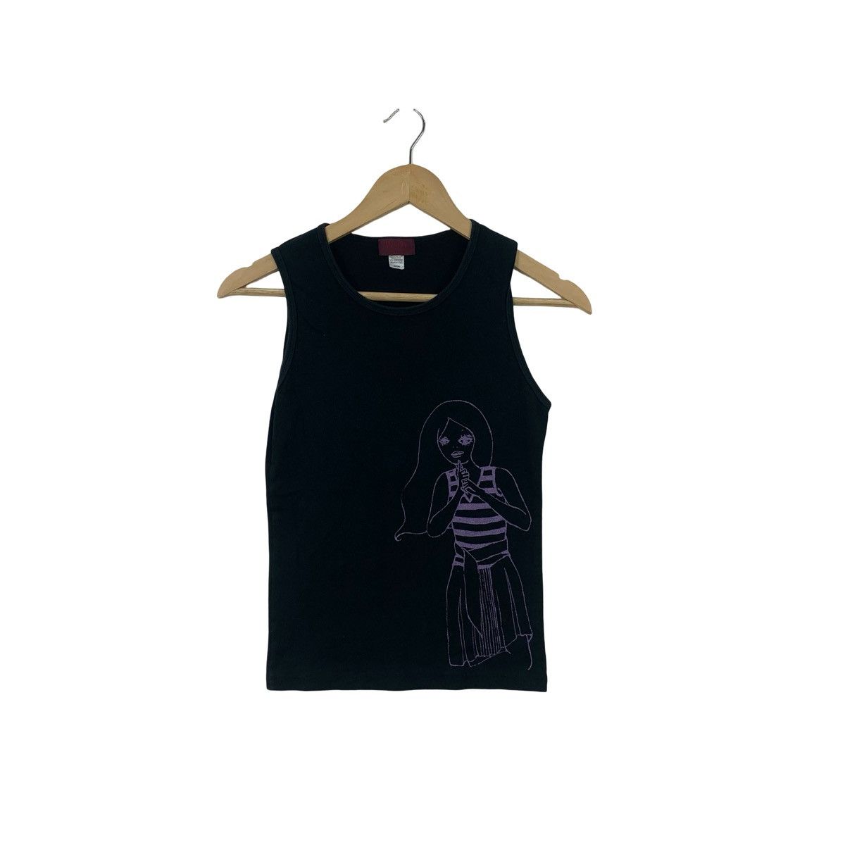 destin DESTIN Minimalist line art graphic Tee Shirt Tank Top Made Size M / US 6-8 / IT 42-44 - 1 Thumbnail