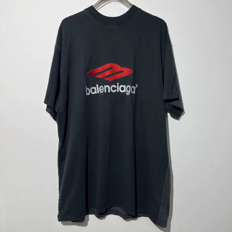 Balenciaga Balenciaga New adhesive tape 3B splicing short sleeves Size US M / EU 48-50 / 2 - 2 Thumbnail
