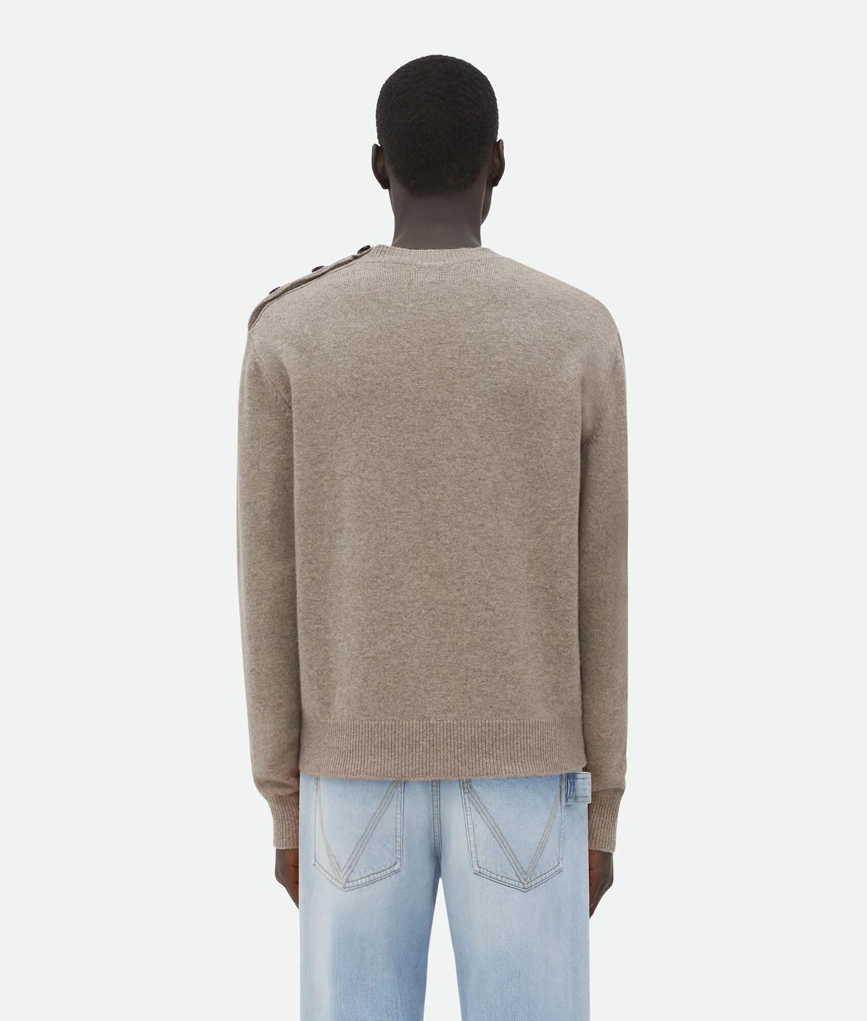 Bottega Veneta o1loc1c0426 752153 Cashmere Sweater in Desert Size US L / EU 52-54 / 3 - 3 Thumbnail