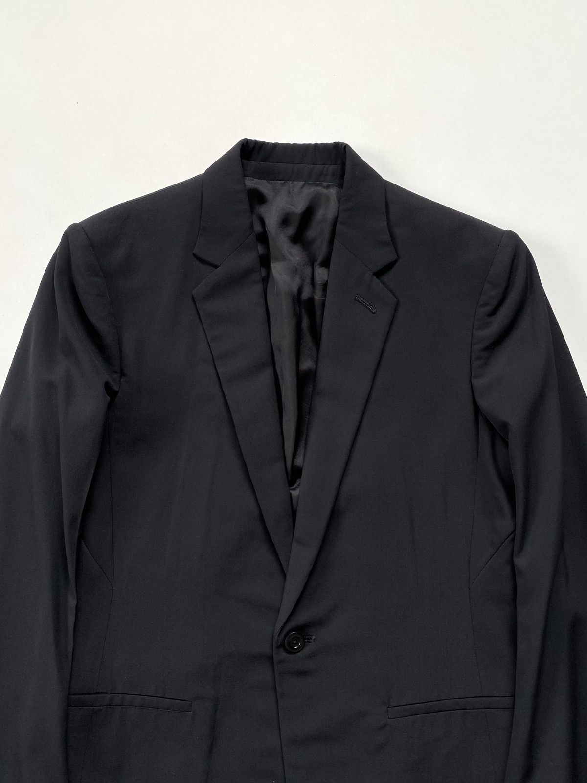 Rick Owens 🔥Rick Owens Soft Wool Single Button Tailored Jacket Black Size US M / EU 48-50 / 2 - 6 Thumbnail