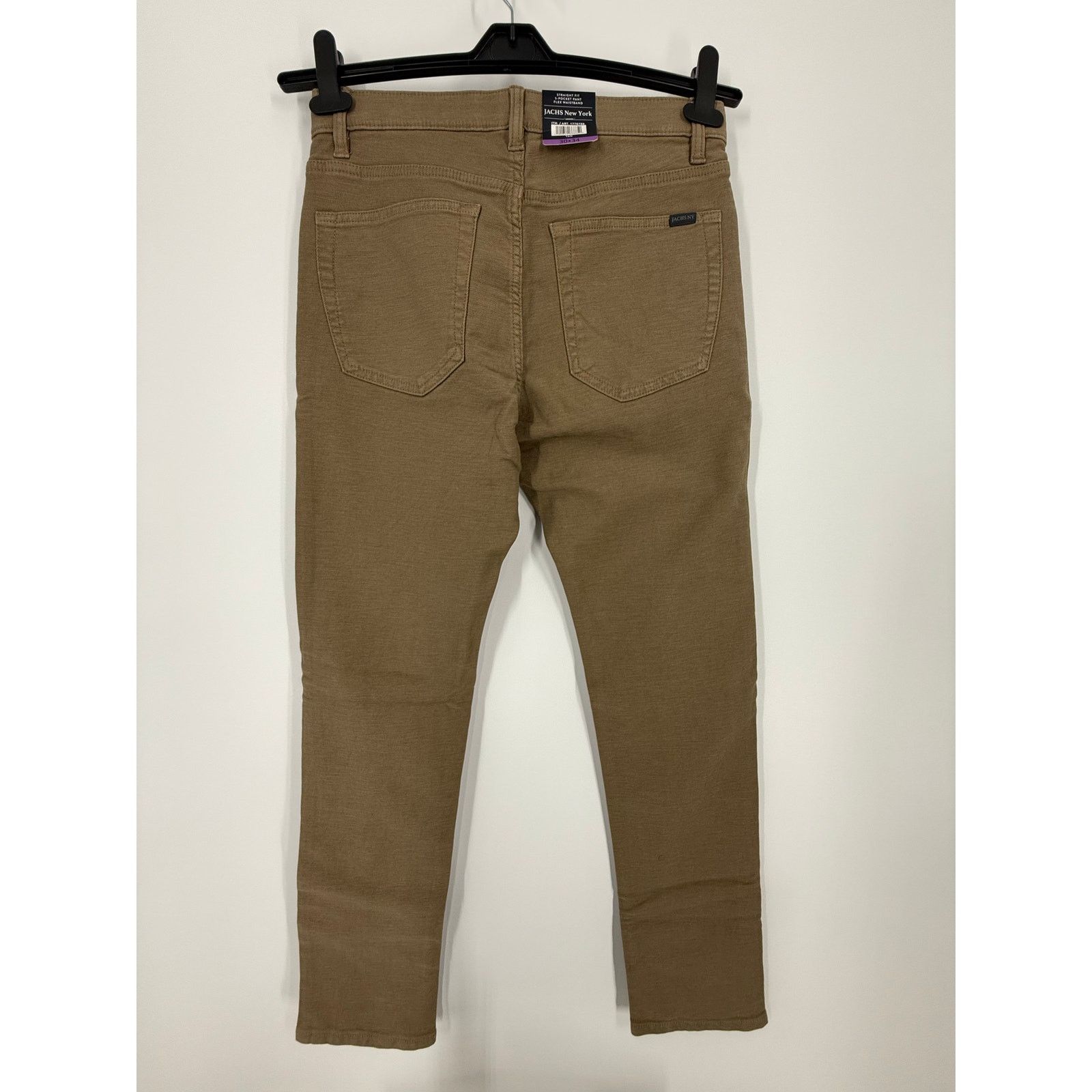 JACHS NY NEW Jachs NY Men’s 5-Pocket Stretch Twill Straight Tan 30/34 Size US 30 / EU 46 - 3 Thumbnail