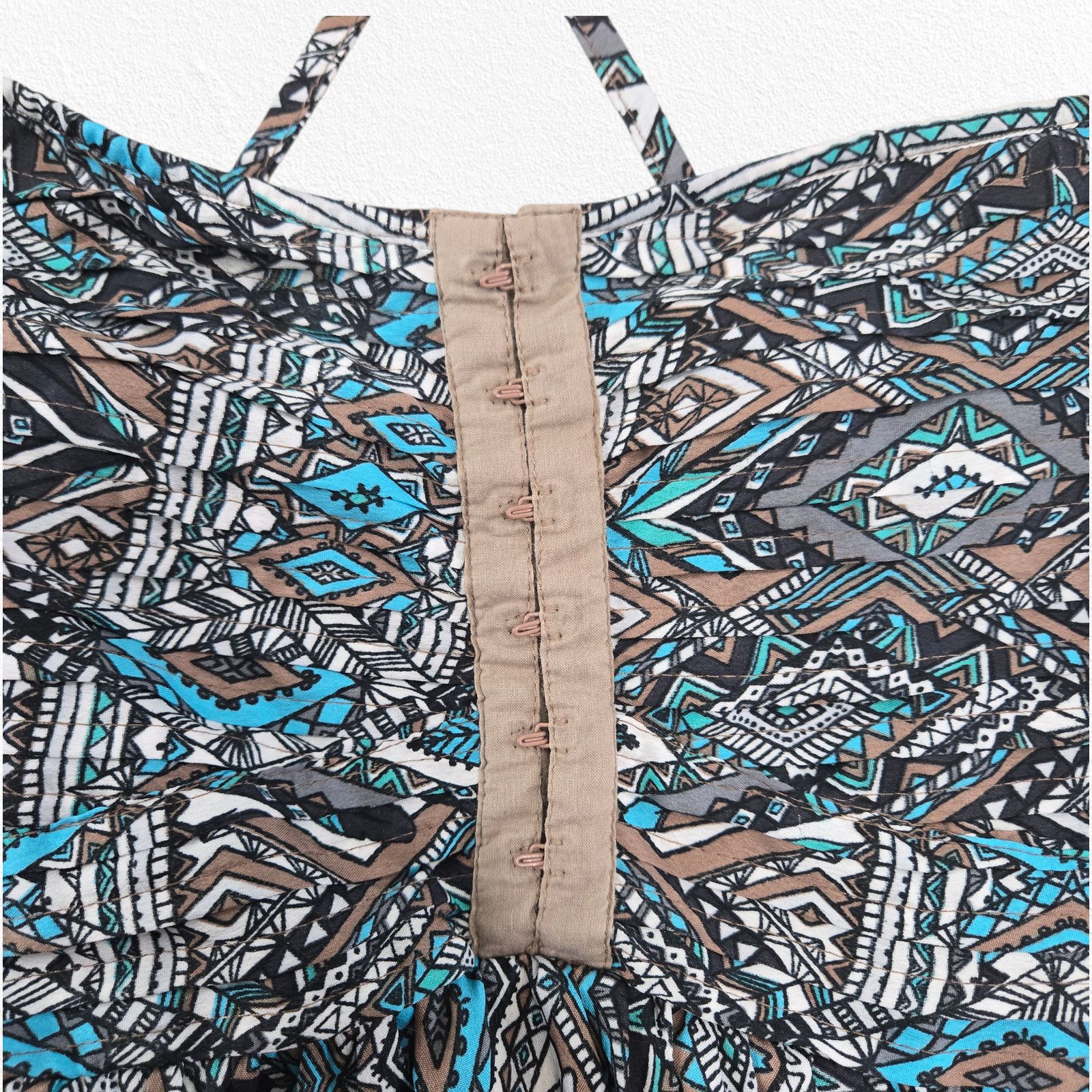 Billabong Billabong Aztec Mini Dress L Boho Size L / US 10 / IT 46 - 4 Thumbnail