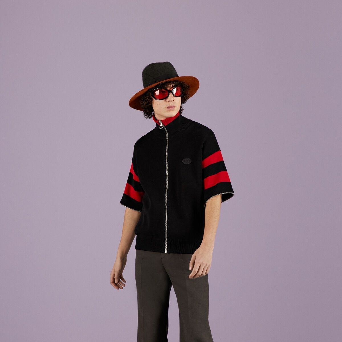 Gucci o1s1wg110925 Cotton Bomber With Detachable Sleeves Size US L / EU 52-54 / 3 - 4 Thumbnail