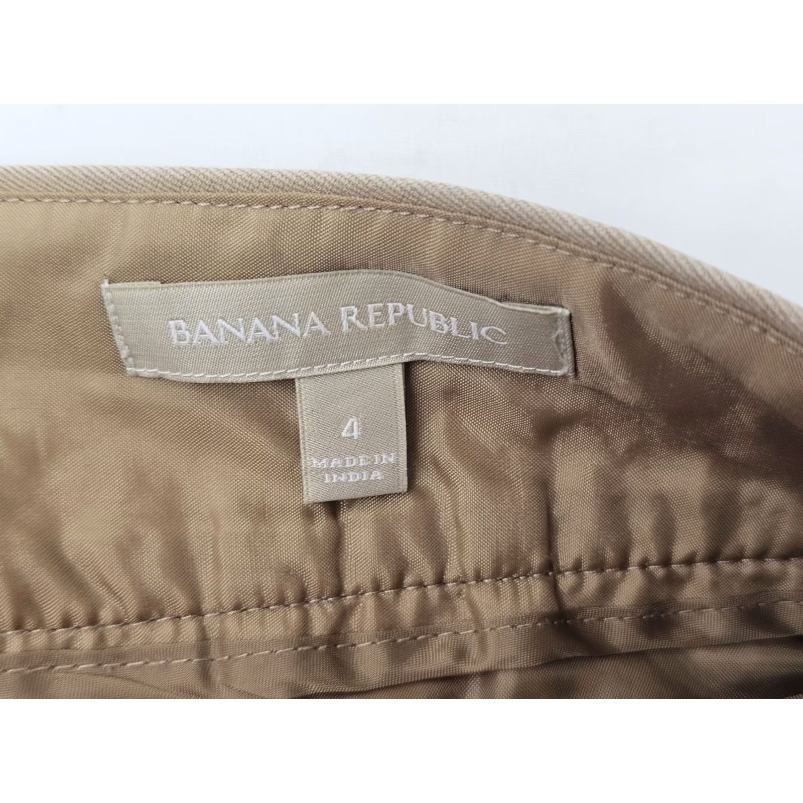 Banana Republic Banana Republic Skirt Women 4 Beige Sloan Pencil Career Vent EUC (28x22) 428024 Size 27" / US 4 / IT 40 - 6 Thumbnail