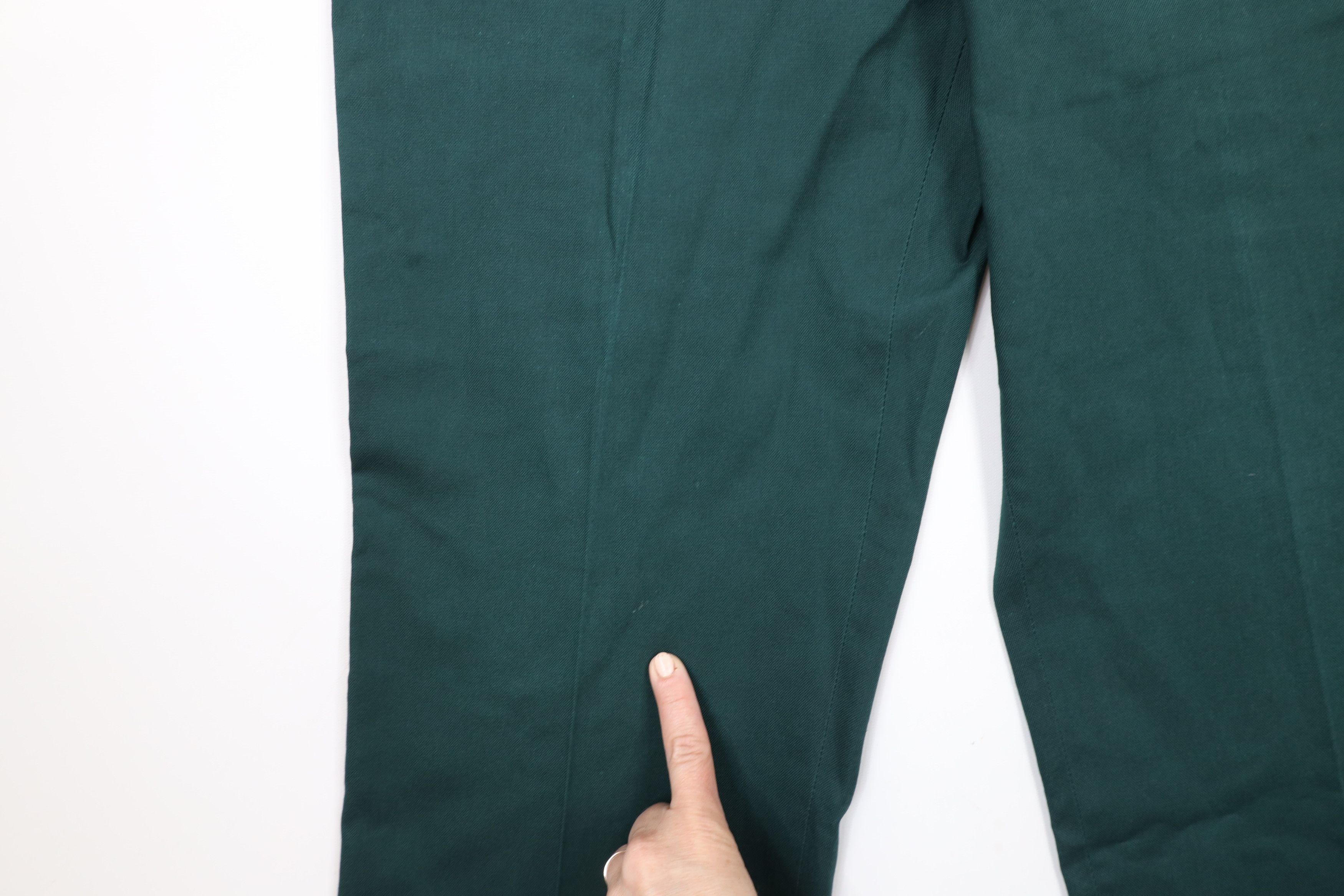 Vintage Vintage 90s Streetwear Knit Wide Leg Chino Pants Green USA Size US 36 / EU 52 - 5 Thumbnail