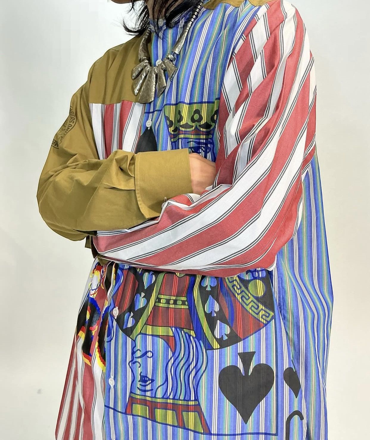 Stella McCartney STELLA McCARTNEY “JACK OF SPADES” PLAYING CARDS L/S SHIRT Size US L / EU 52-54 / 3 - 4 Thumbnail
