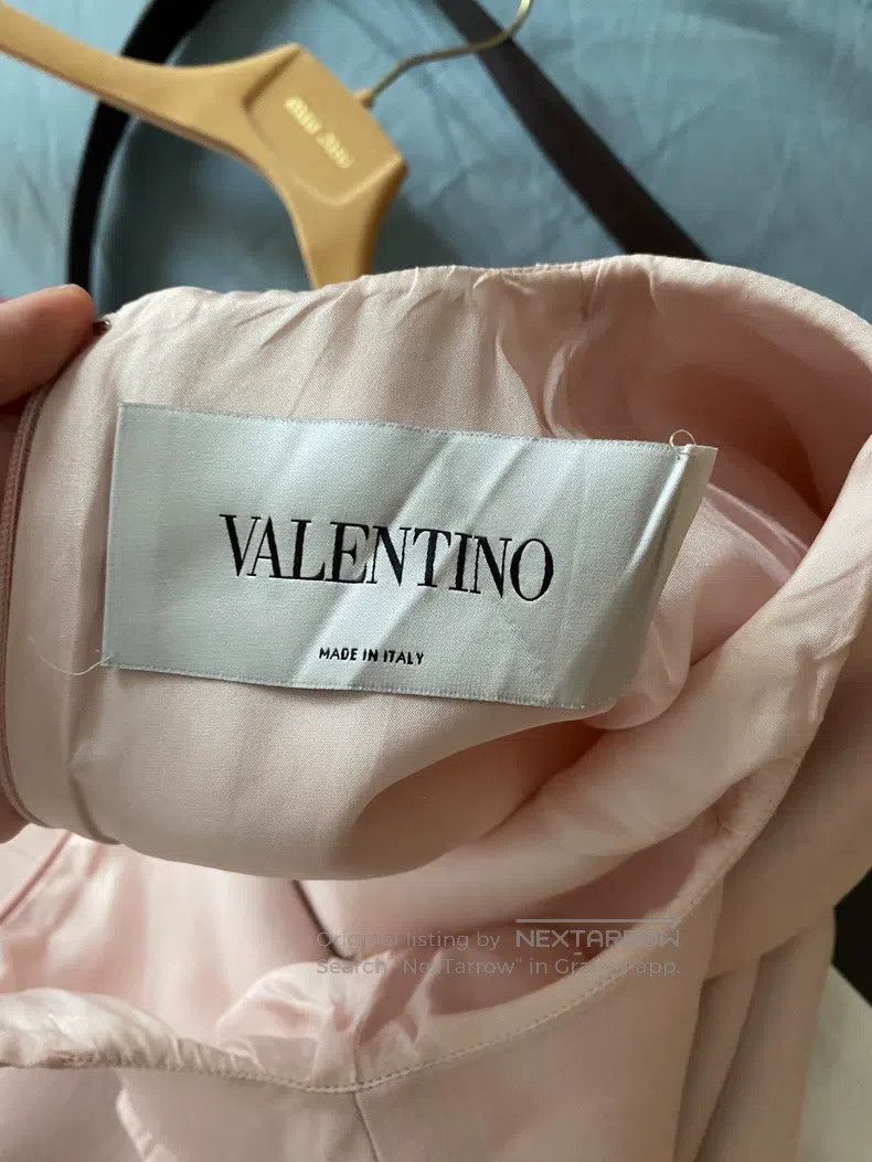 Valentino Valentino Bow mulberry silk wool silk wool dress Size S / US 4 / IT 40 - 4 Thumbnail