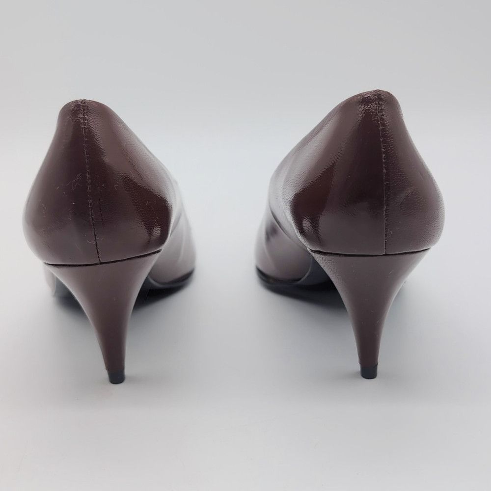 Vintage Elegant Sperandi Sz 8 Brown Leather Pumps Vintage 80s Like Size US 8 / IT 38 - 6 Thumbnail