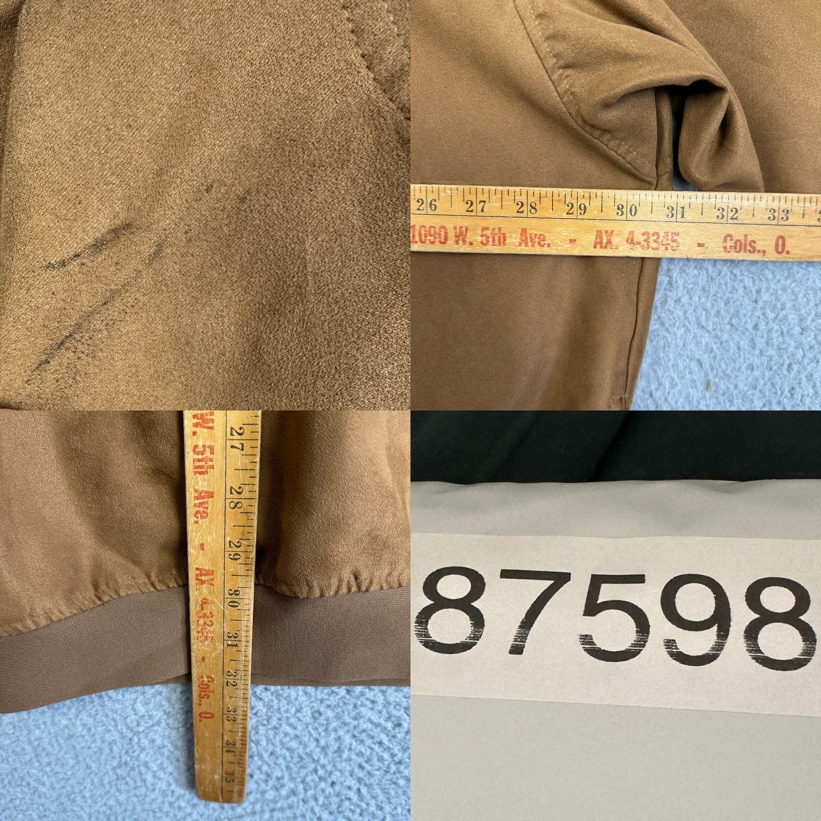 Vintage Zero Restriction Jacket Mens 3XL Brown Golf Snap Button Pullover Logo Microsuede Windshirt Jacket Size US XXL / EU 58 / 5 - 8 Thumbnail