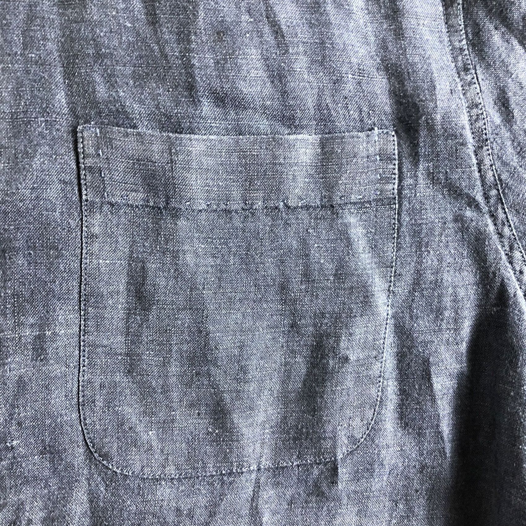 Nat Nast MENS Nat Nast Casual Shirt L 100% Linen Blue Solid Shirtsleeves Button-Up Long Sleeve Cotton? No, Linen solid. Size US L / EU 52-54 / 3 - 4 Thumbnail