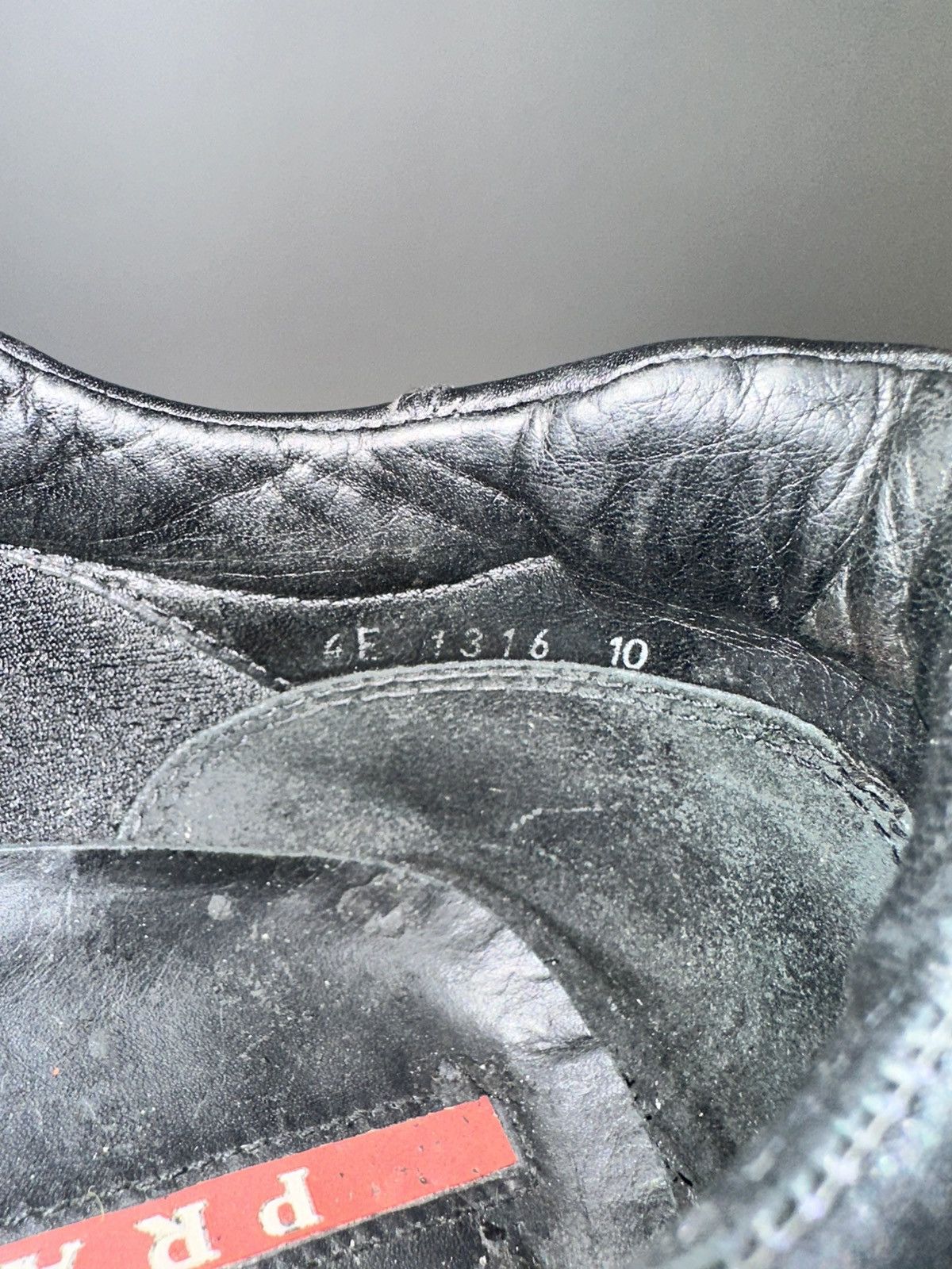 Prada Prada Sport Black Leather and Leather Low Top Sneakers Size US 11 / EU 44 - 10 Thumbnail