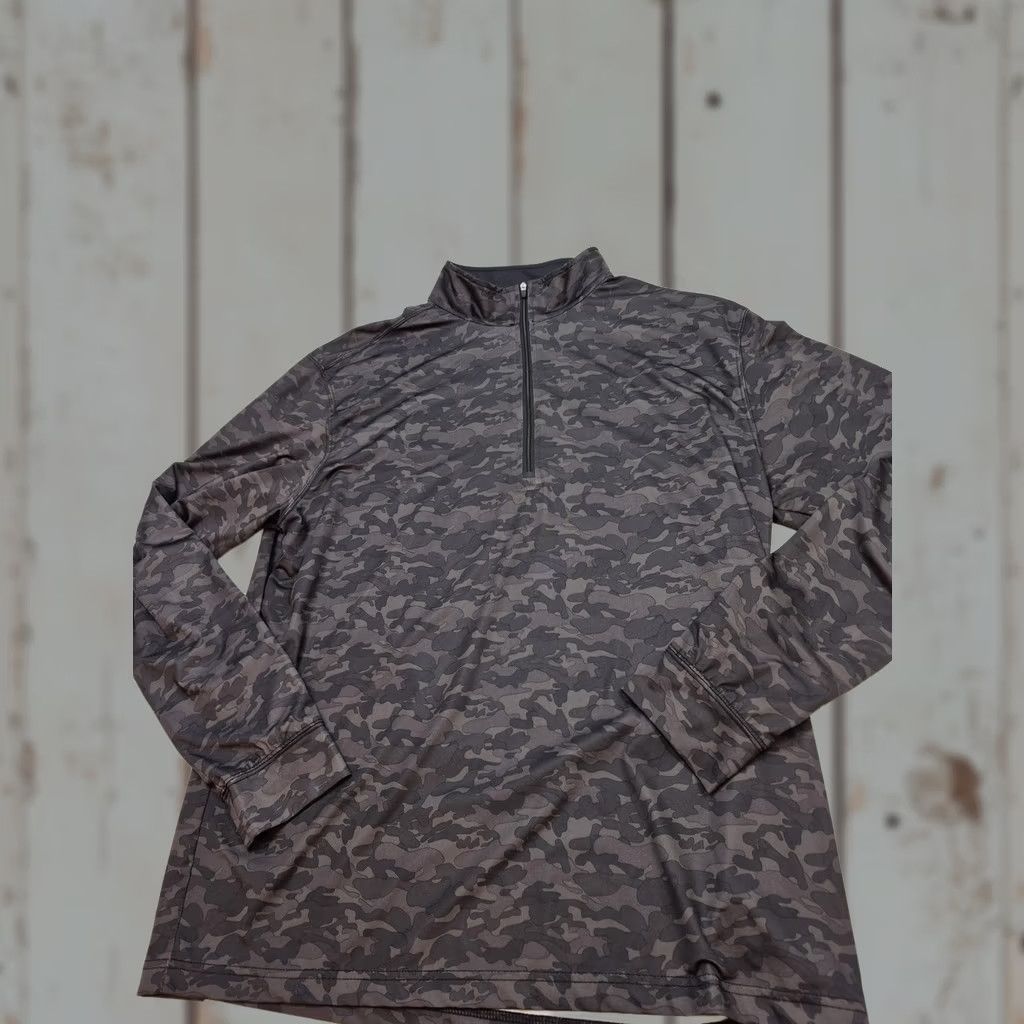 Vintage Straight Down Gray Camo Performance Golf Pullover Mens XL 1/4 Zip Size US XL / EU 56 / 4 - 1 Thumbnail